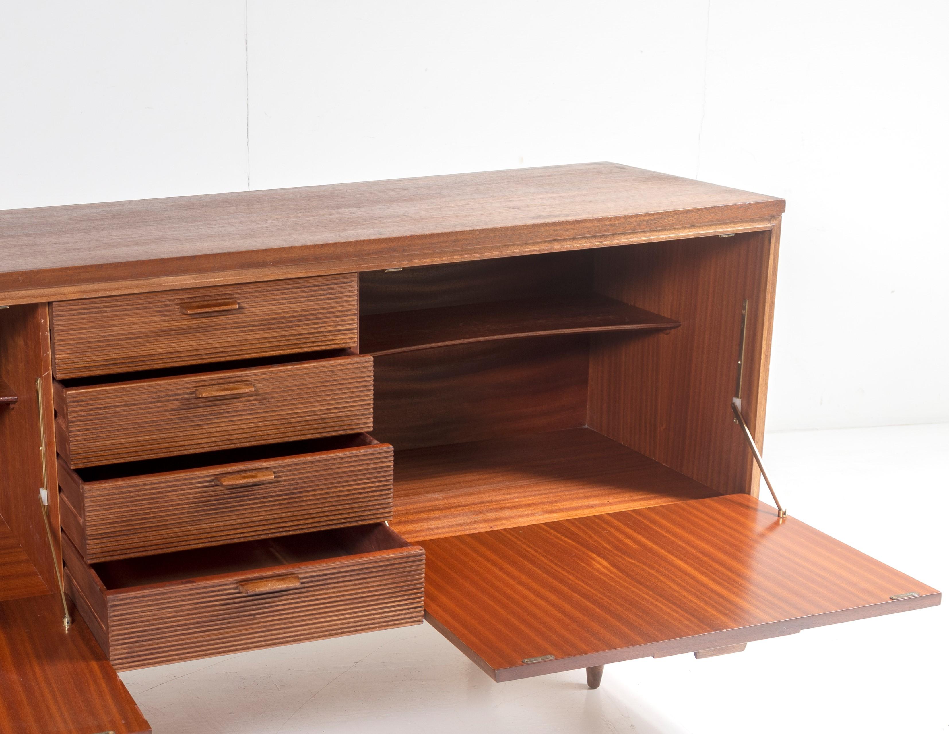 1960s Mid Century Teak Sidebaord Credenza by Arthur Edwards for White & Newton In Good Condition In Llanbrynmair, GB