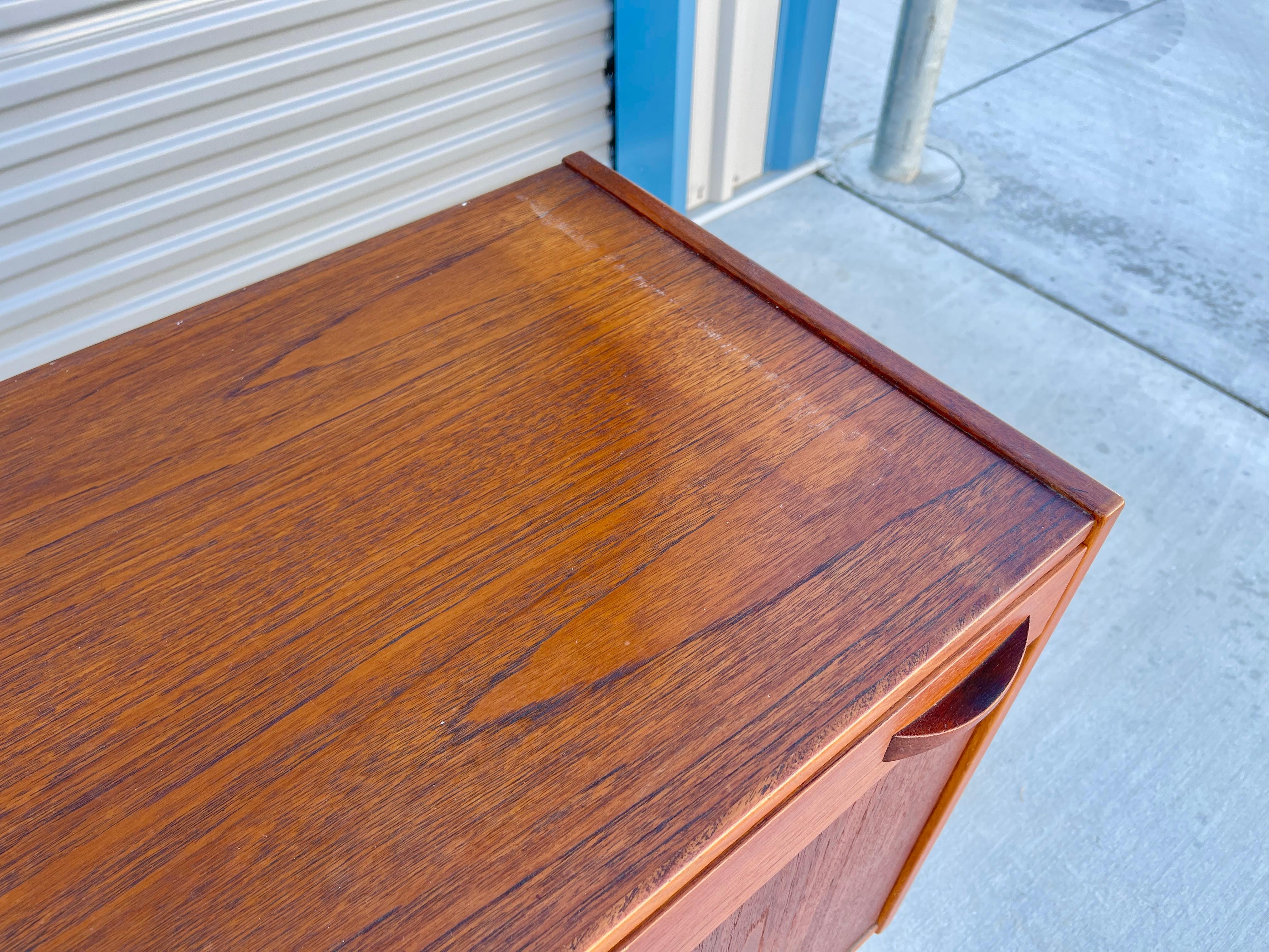 1960s Mid Century Teak Sideboard by Age Olofsson for Ulferts Mobler In Good Condition For Sale In North Hollywood, CA