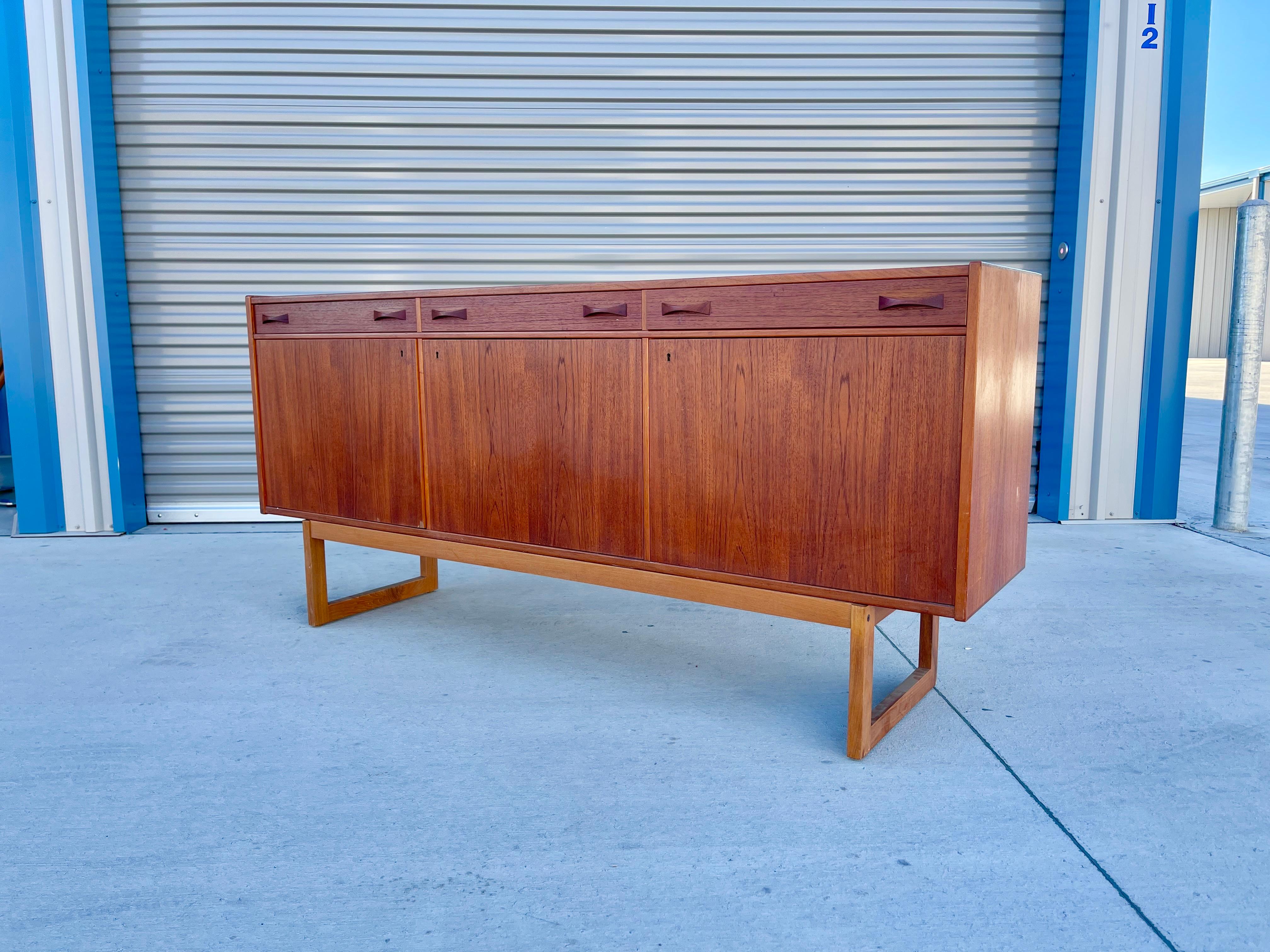 Mid-20th Century 1960s Mid Century Teak Sideboard by Age Olofsson for Ulferts Mobler For Sale