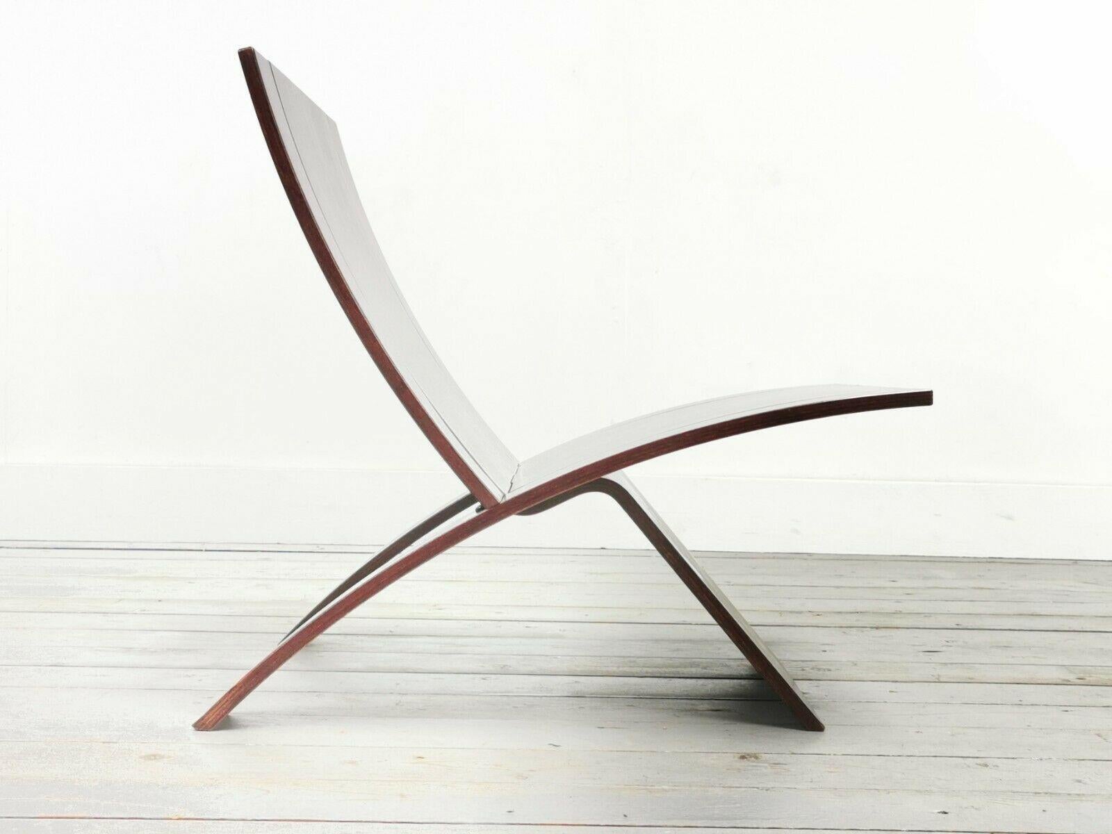 1960s Mid Century Two-Part Jens Nielson Westnofa Laminex Beech Folding Chair For Sale 2