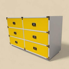 1960s Mid Century Two-Tone "Colormates" Campaign Dresser by Morris of California