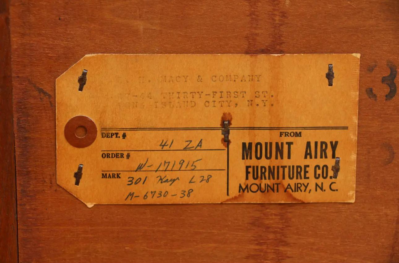 1960s Mid Century Walnut 8 Drawer Dresser by Mount Airy Janus Collection For Sale 5