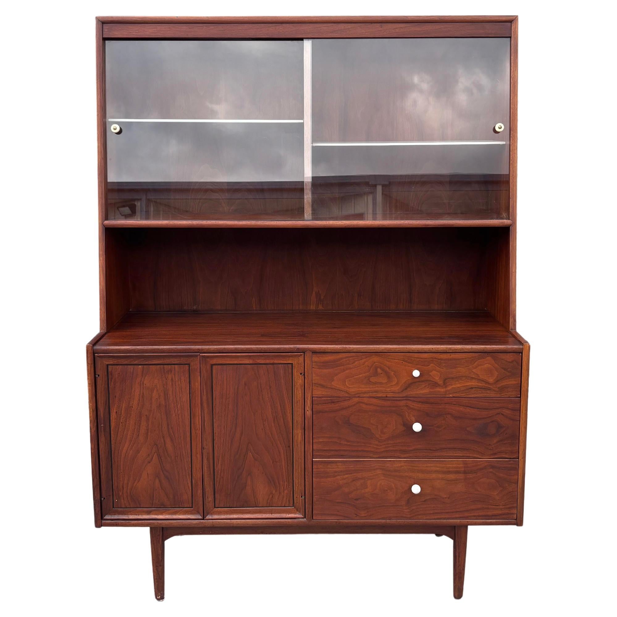 1960s Mid-Century Walnut Cabinet by Kipp Stewart for Drexel