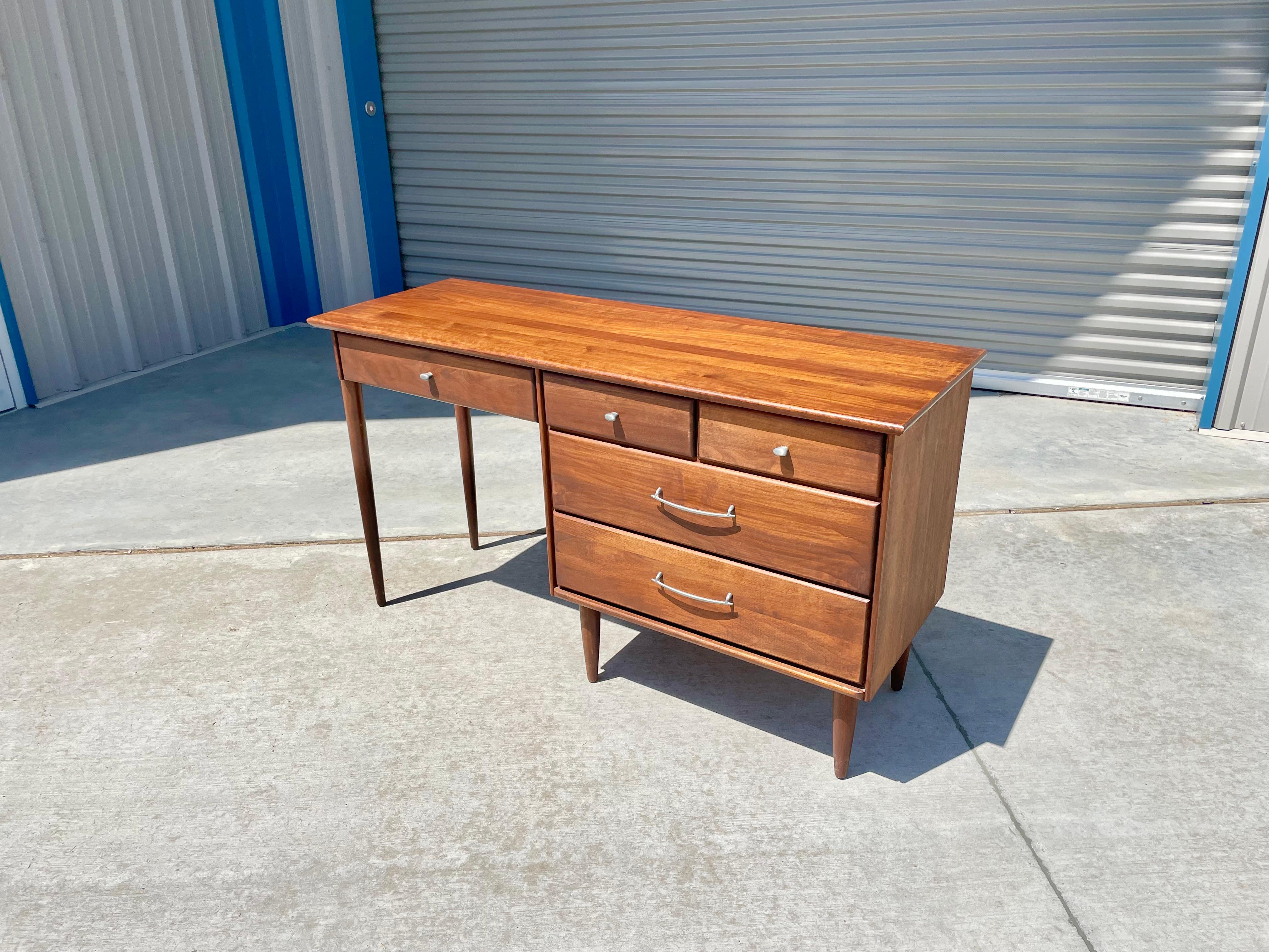 1960s Mid Century Walnut Desk by Ace- Hi 1