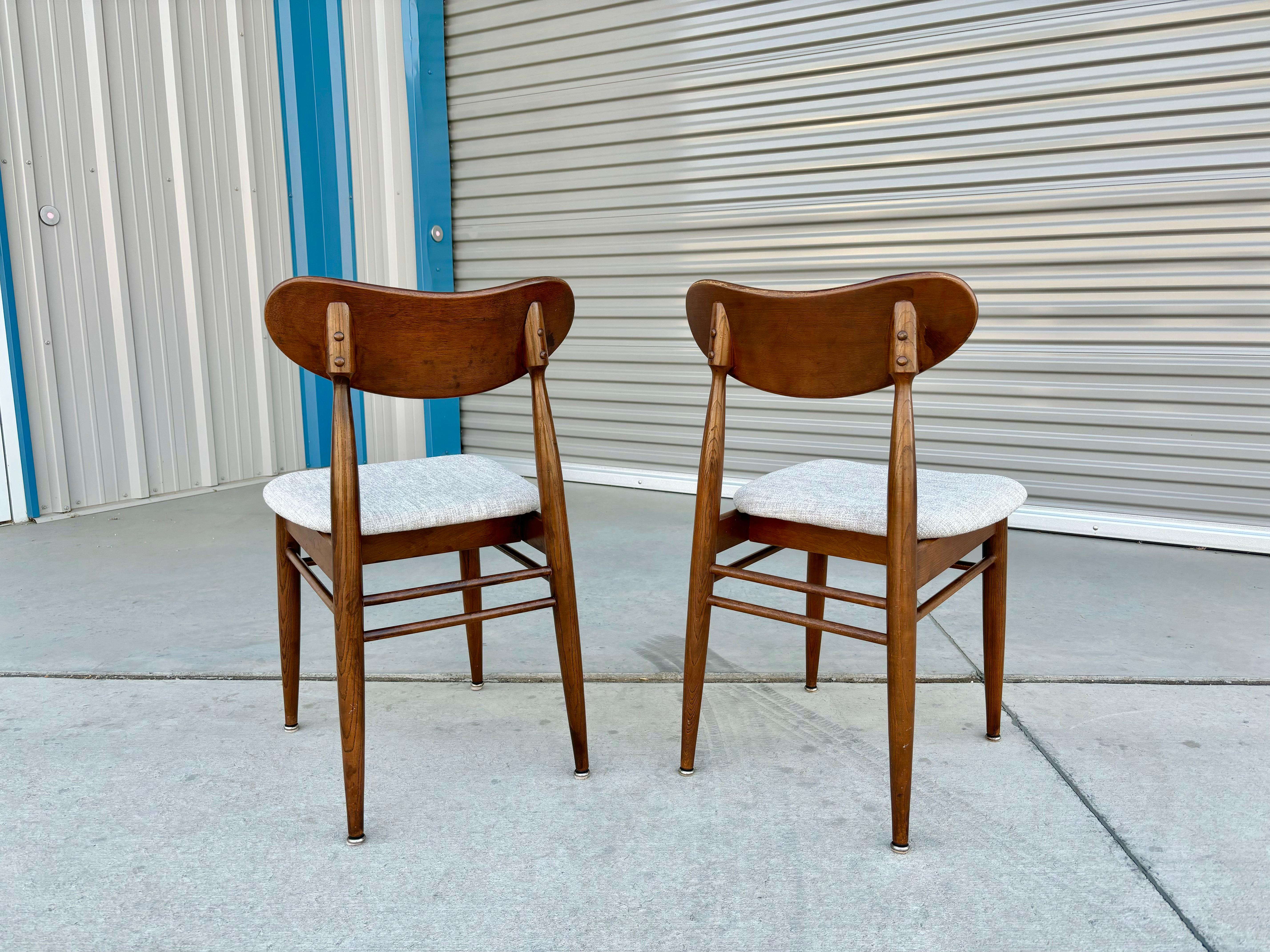 1960s Mid Century Walnut Dining Chairs - Set of 6 For Sale 3