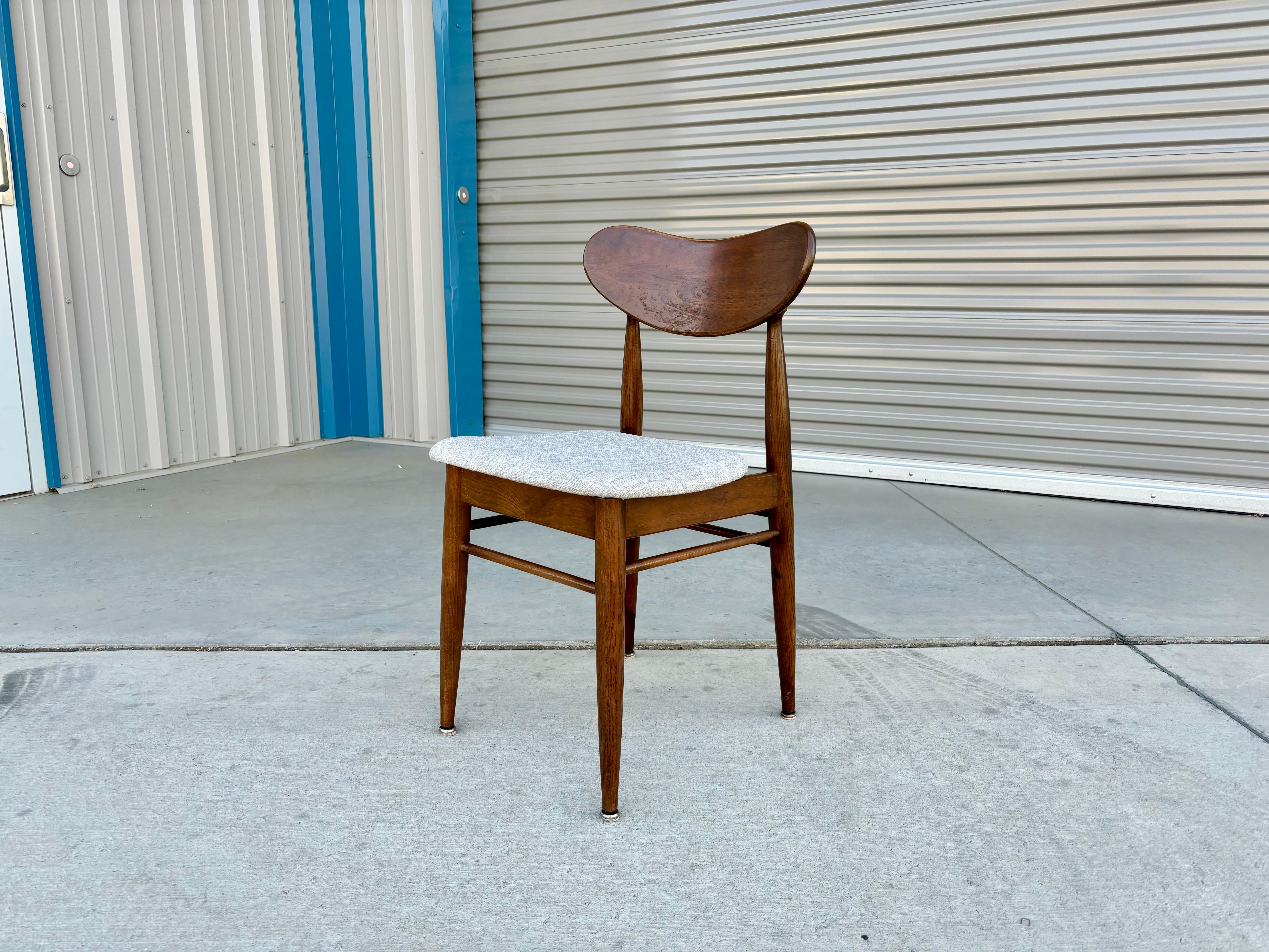 1960s Mid Century Walnut Dining Chairs - Set of 6 For Sale 4