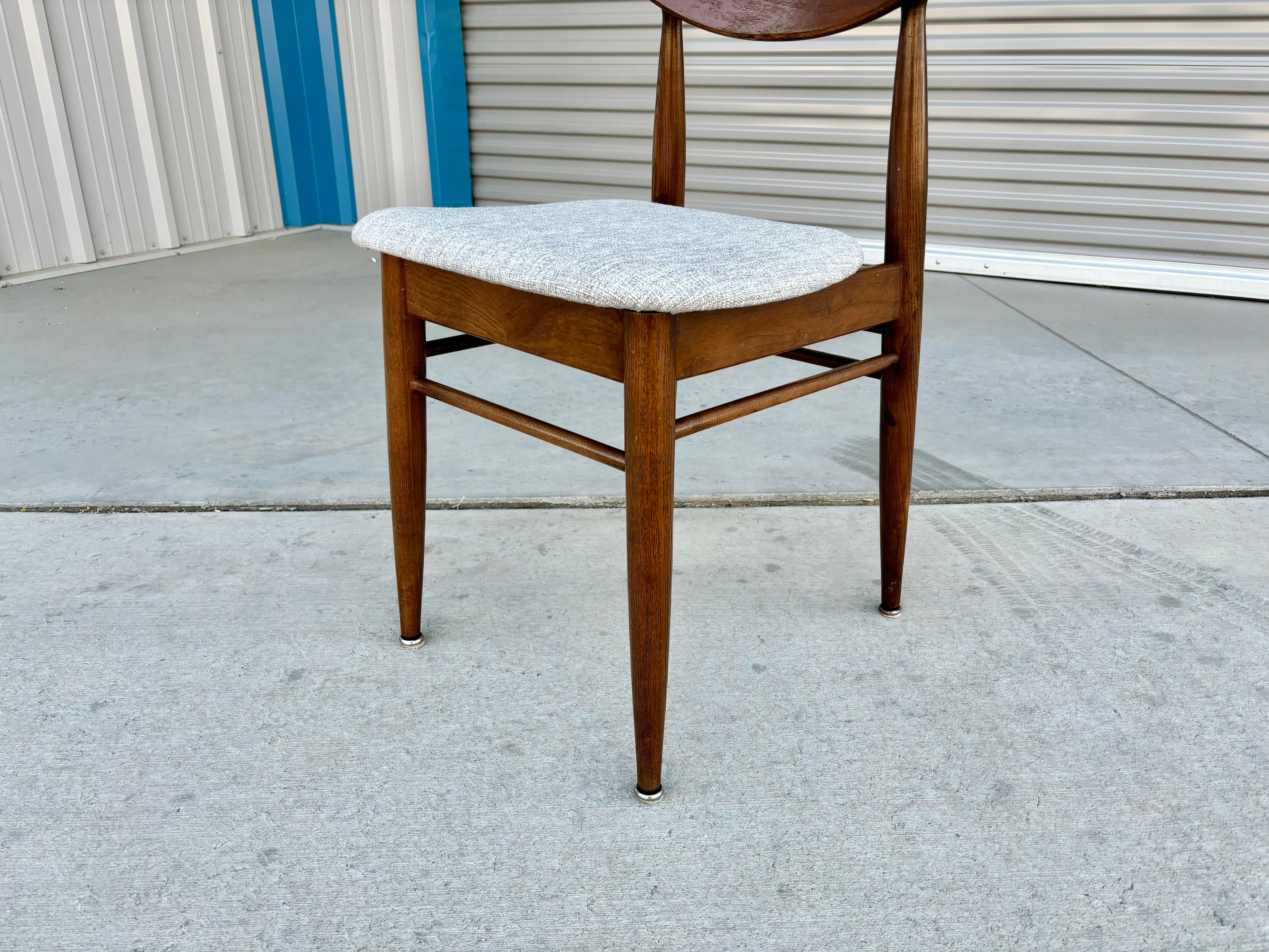 1960s Mid Century Walnut Dining Chairs - Set of 6 For Sale 8