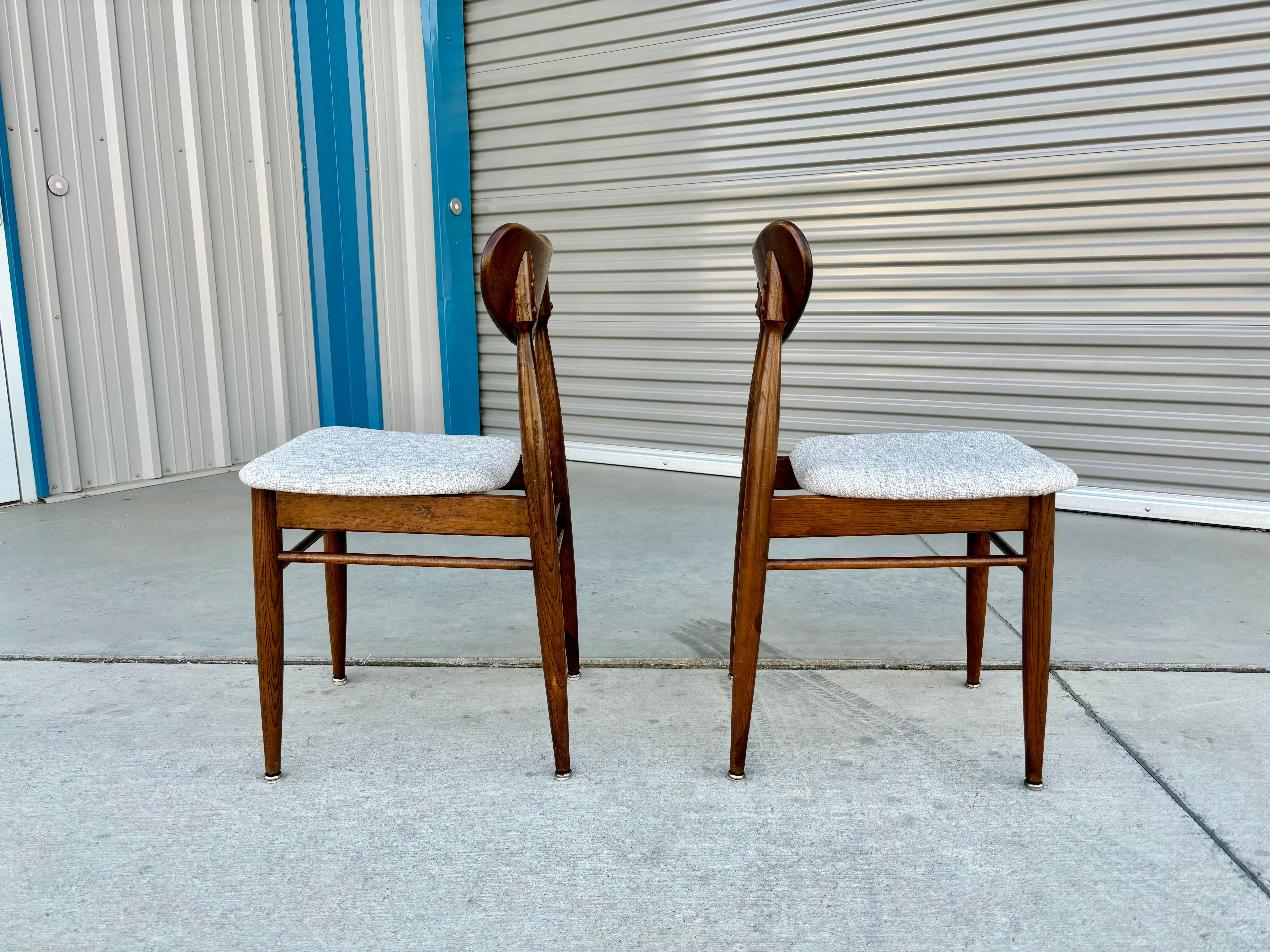 1960s Mid Century Walnut Dining Chairs - Set of 6 For Sale 2
