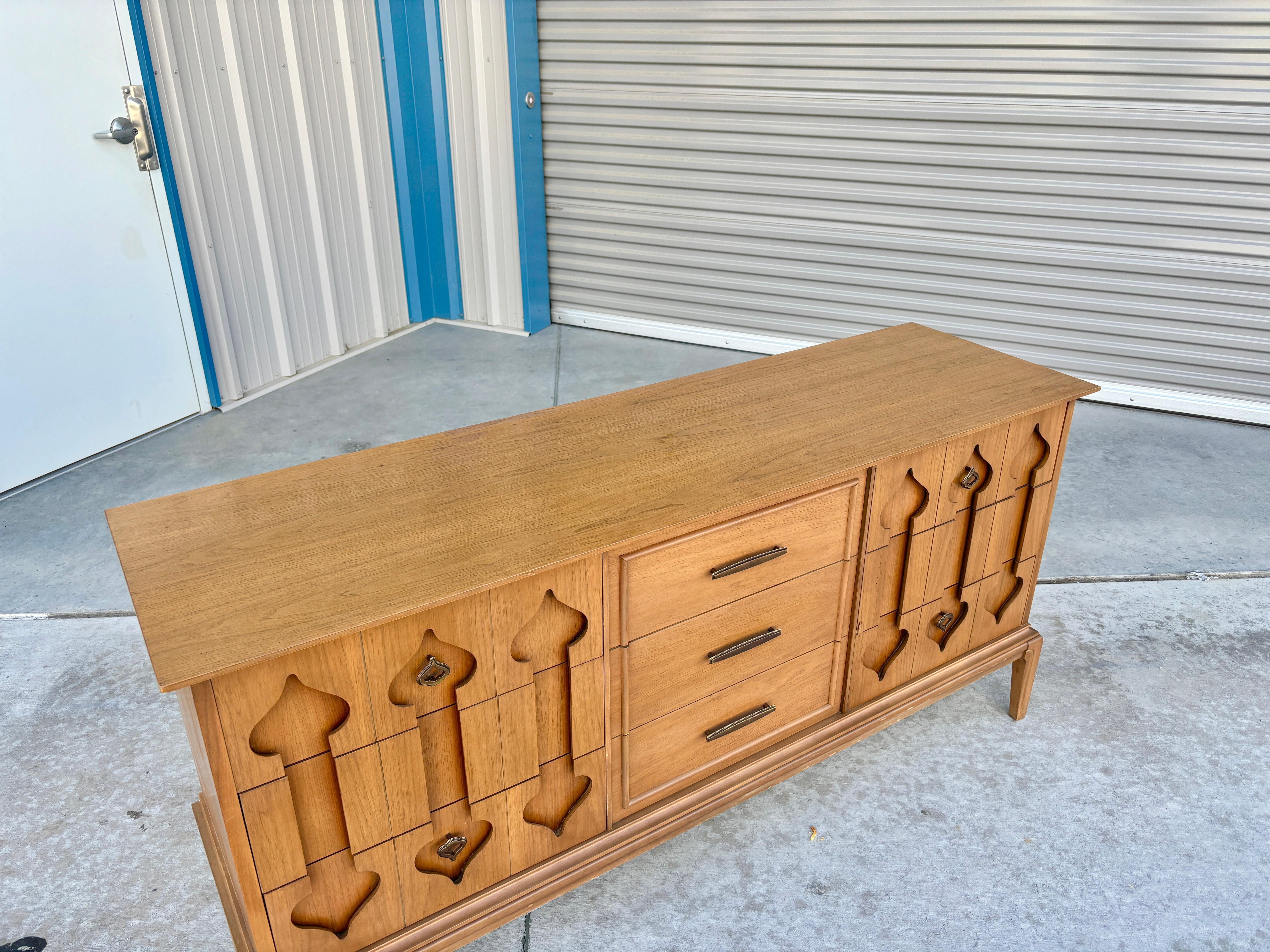 1960s Mid Century Walnut Dresser by Baker Co For Sale 1