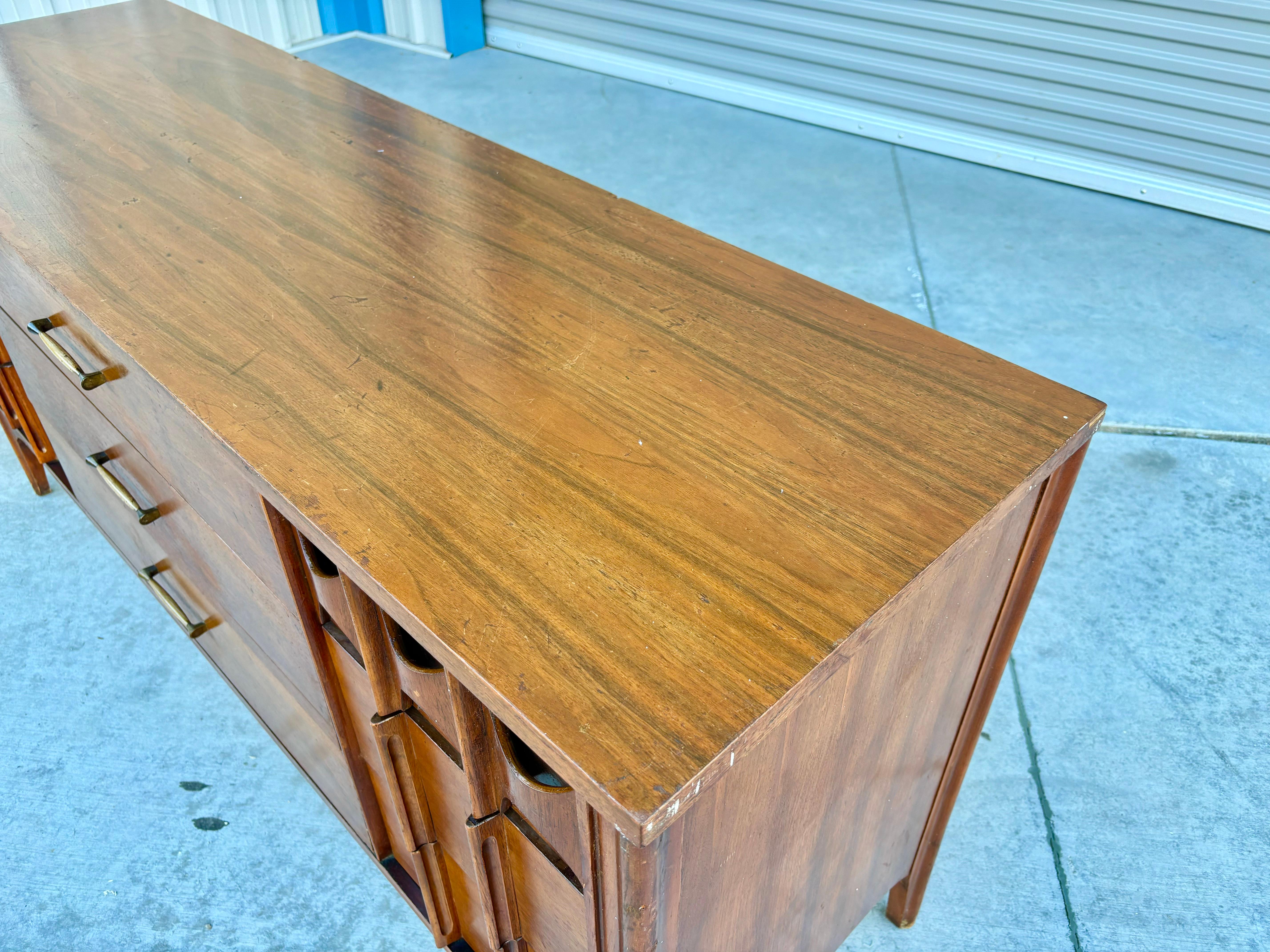 1960s Mid Century Walnut Dresser by Kent Coffey For Sale 4