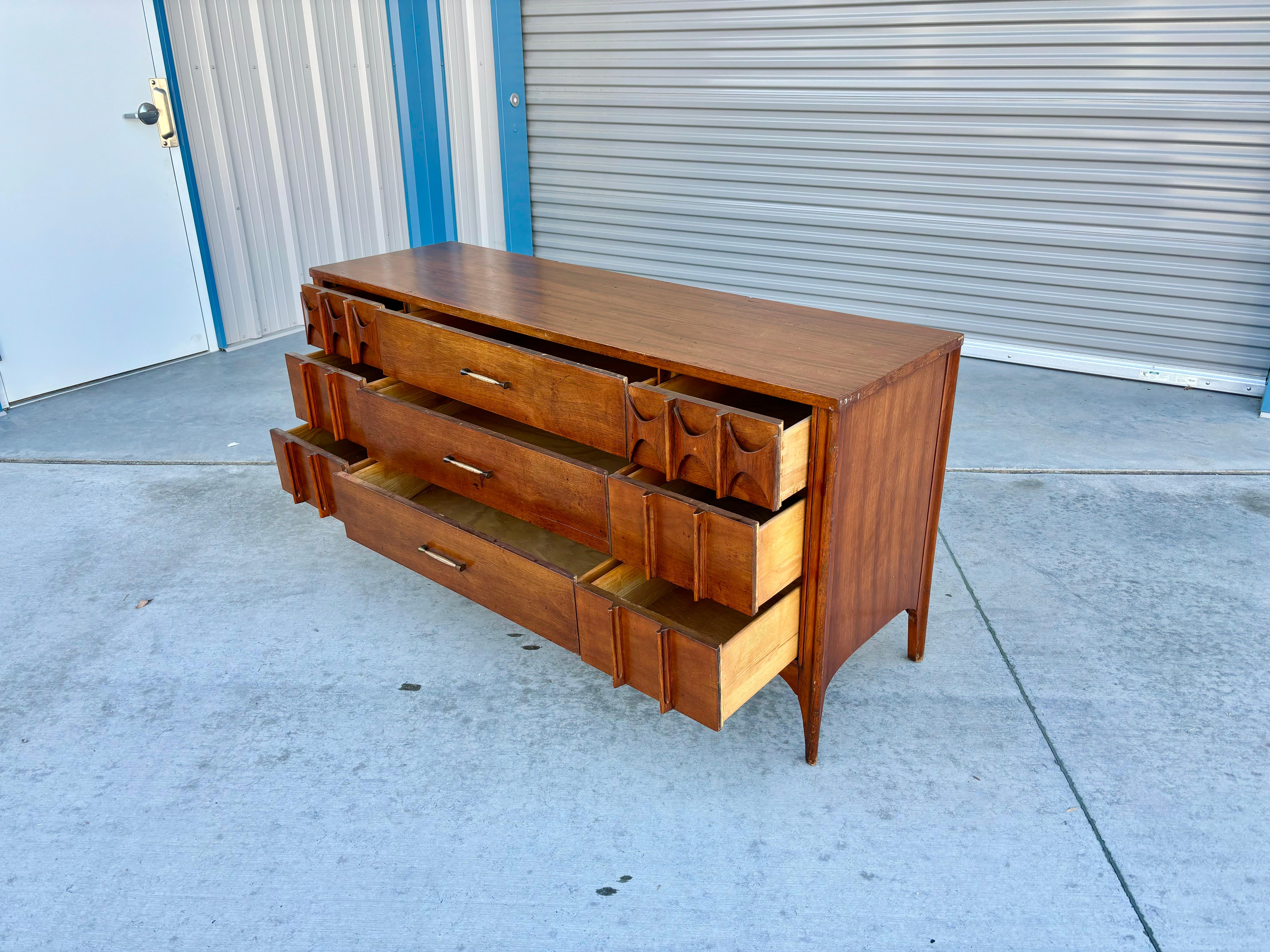 1960s Mid Century Walnut Dresser by Kent Coffey For Sale 5