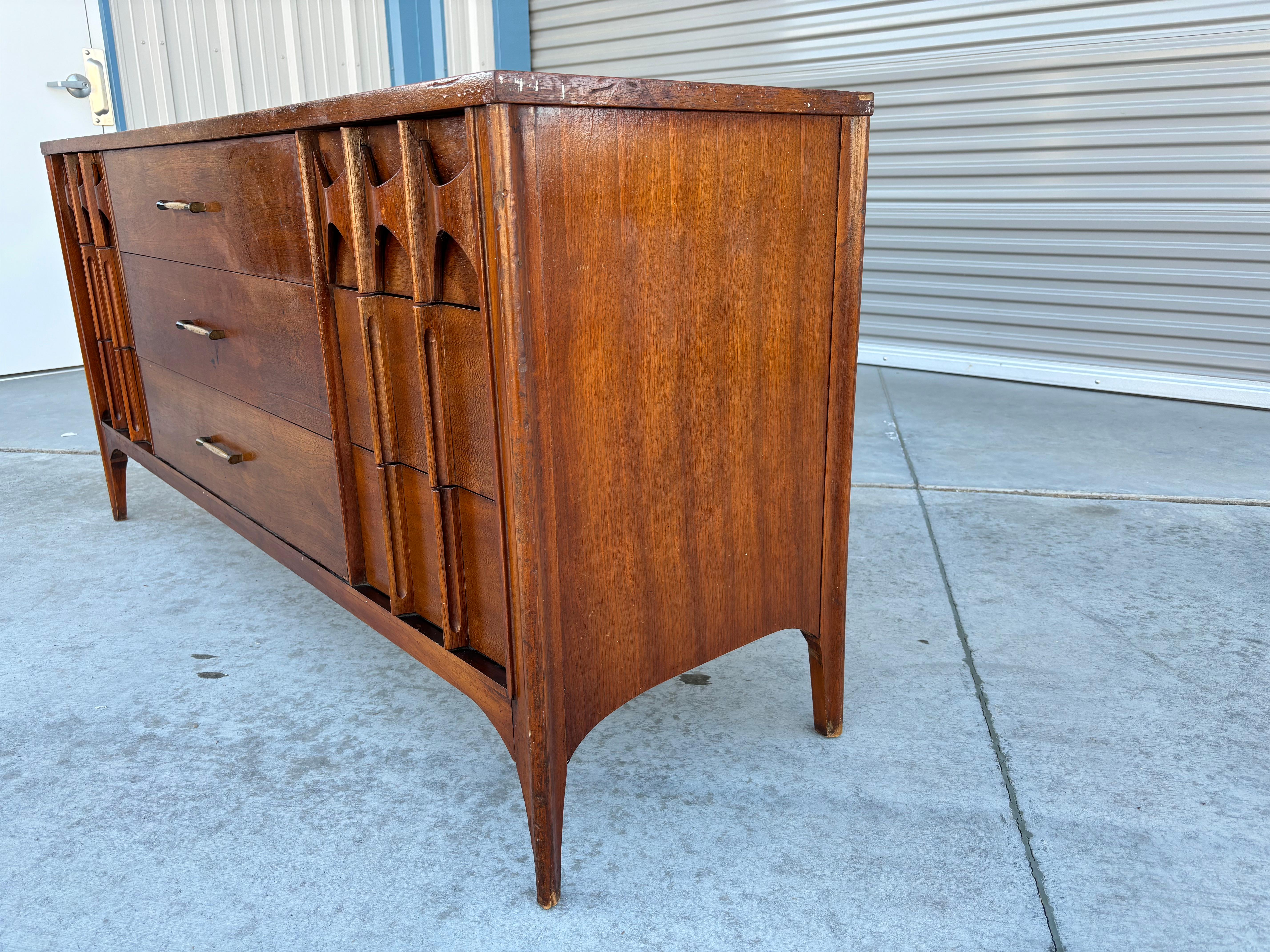 1960s Mid Century Walnut Dresser by Kent Coffey For Sale 7