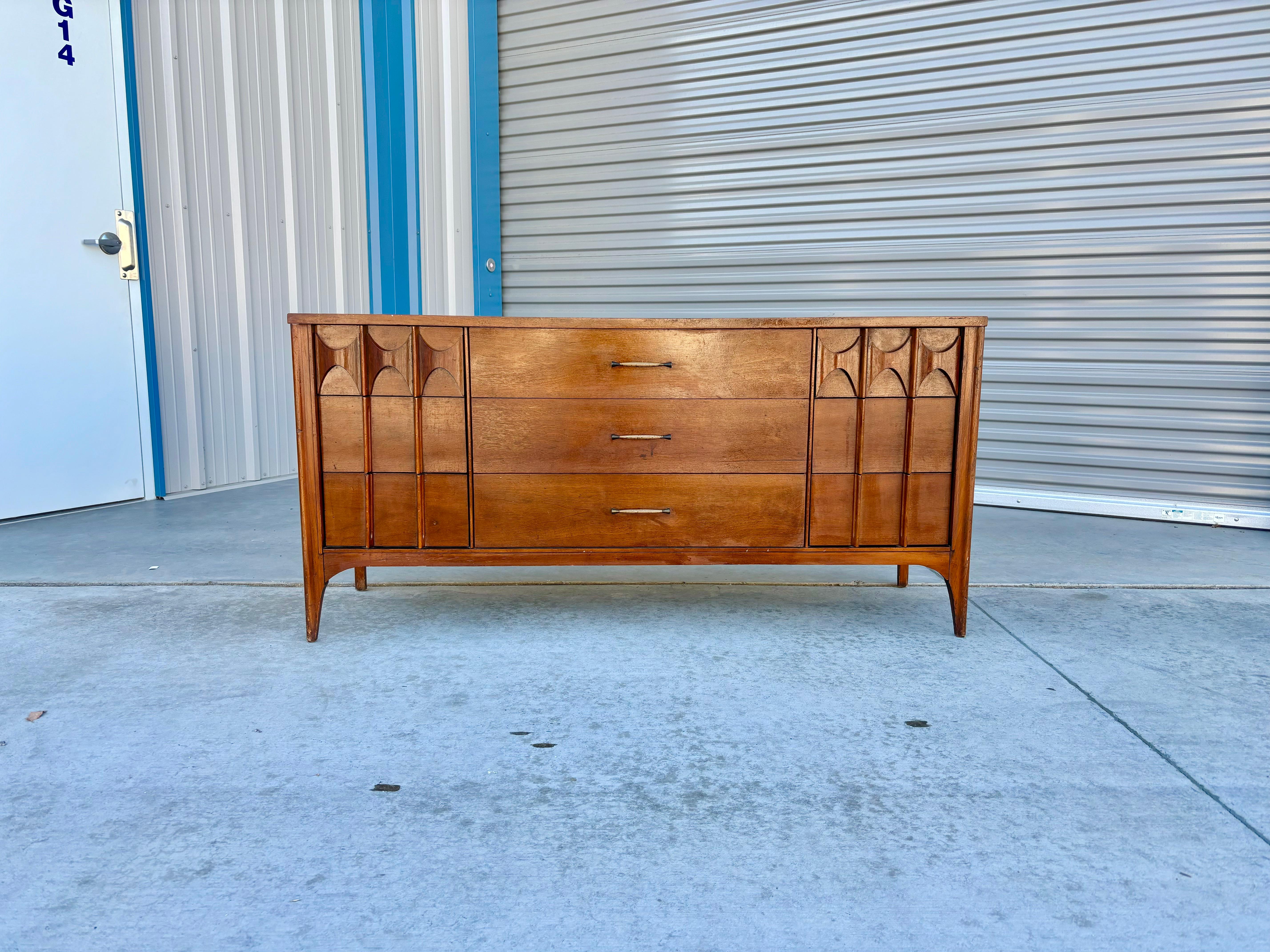 Mid-Century Modern 1960s Mid Century Walnut Dresser by Kent Coffey For Sale