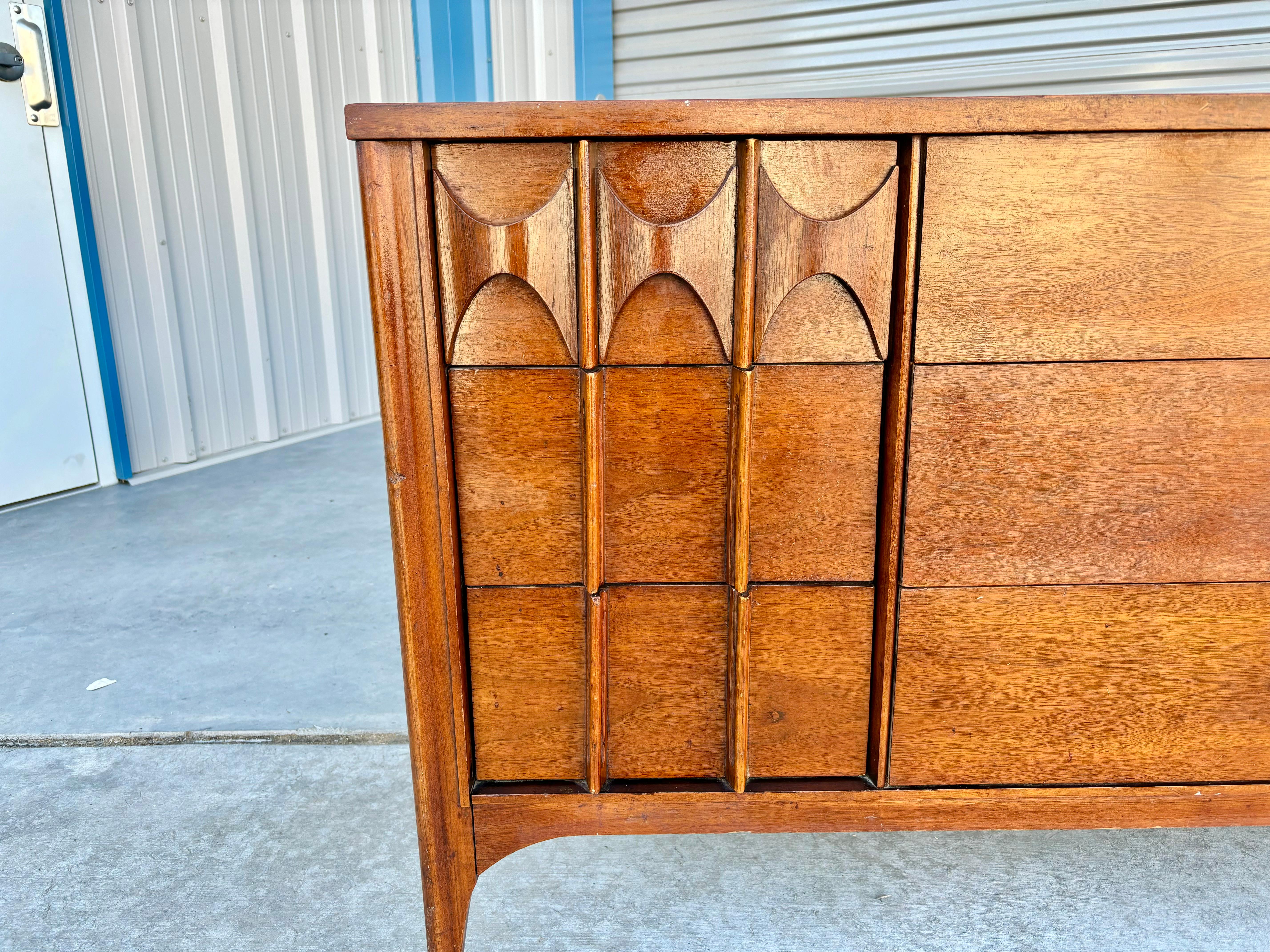 Mid-20th Century 1960s Mid Century Walnut Dresser by Kent Coffey For Sale