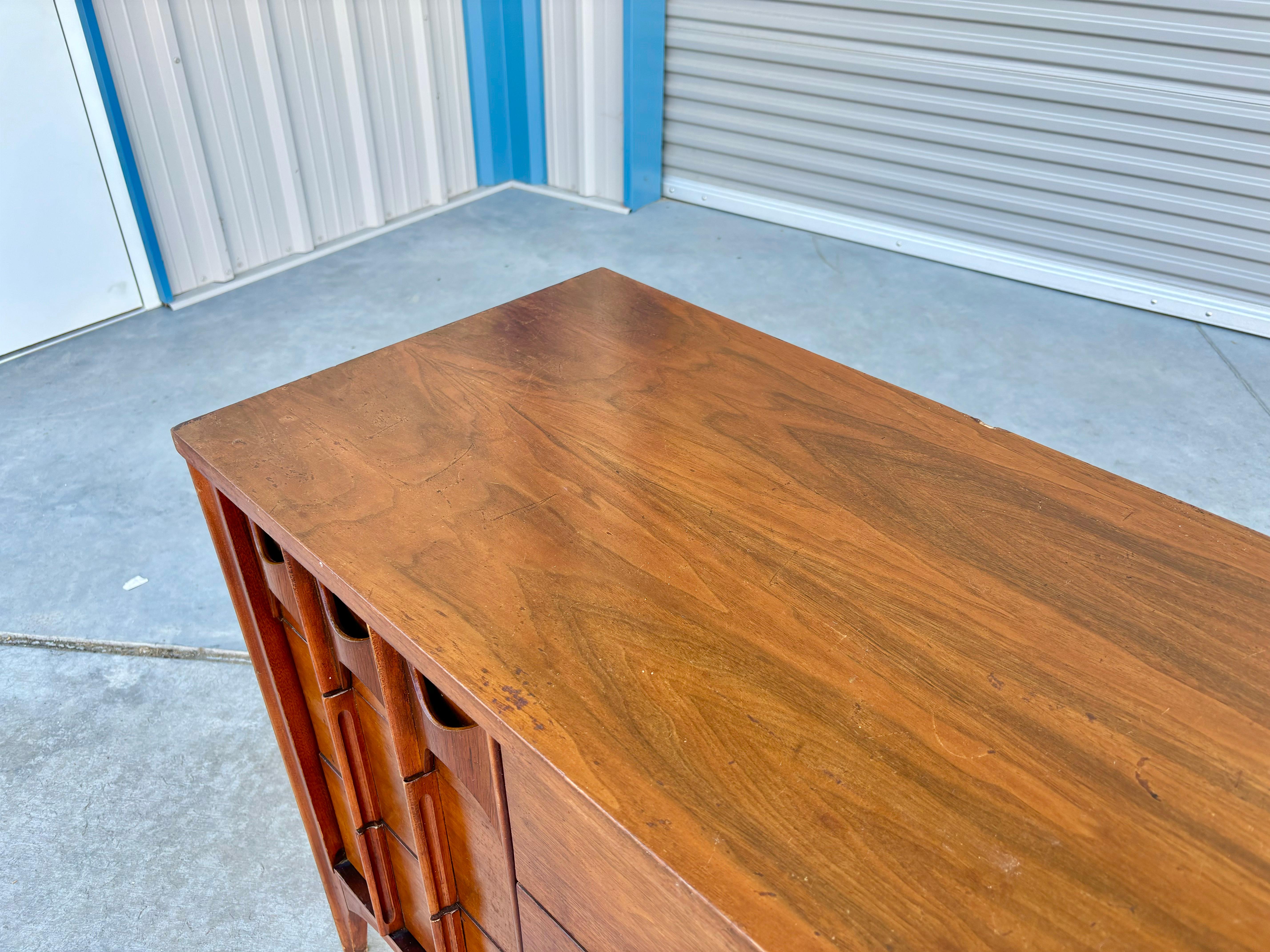 1960s Mid Century Walnut Dresser by Kent Coffey For Sale 2