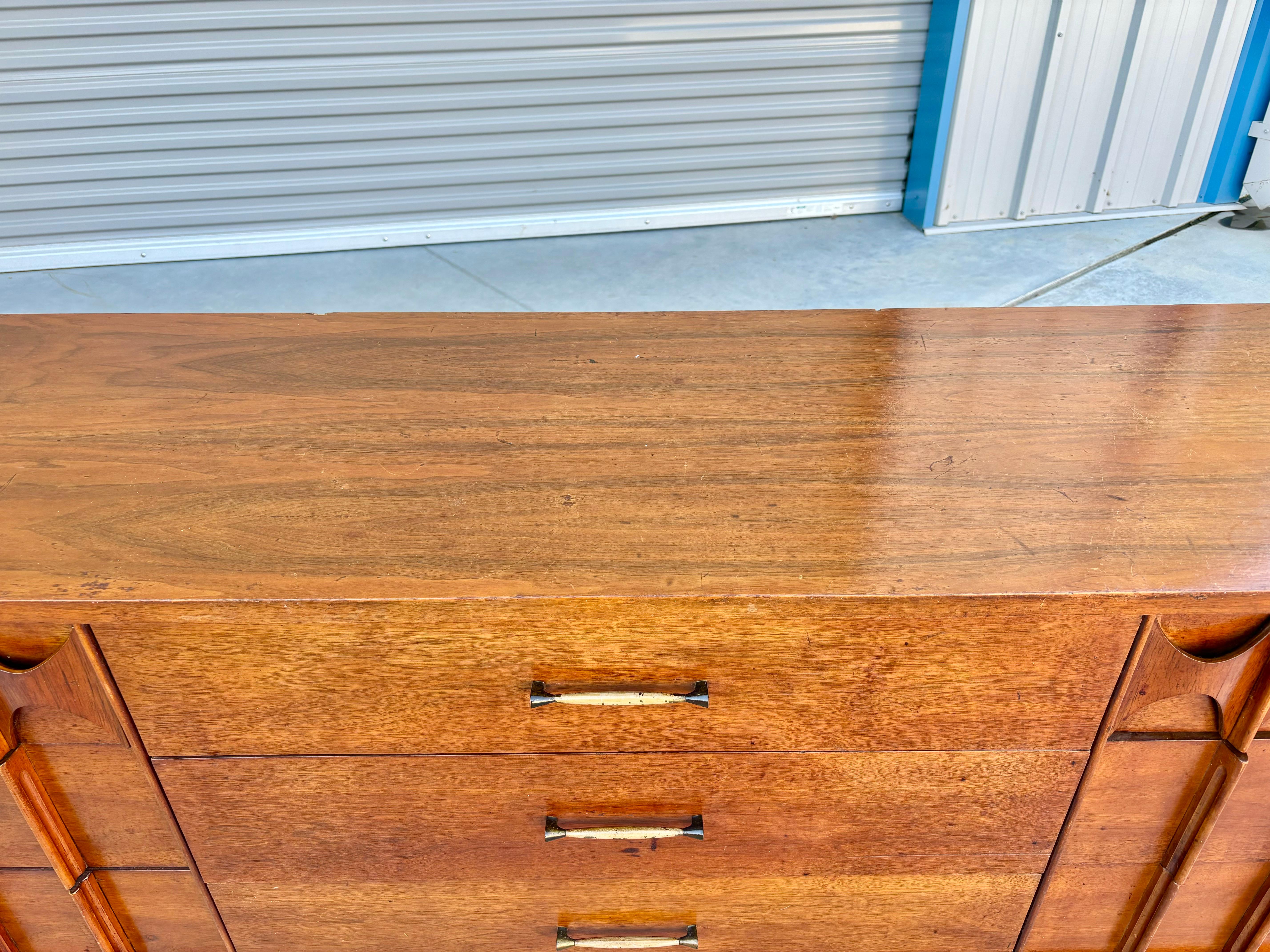 1960s Mid Century Walnut Dresser by Kent Coffey For Sale 3