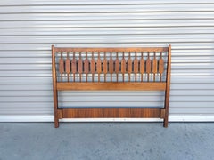 1960s Mid Century Walnut Full Headboard by Kipp Stewart for Drexel
