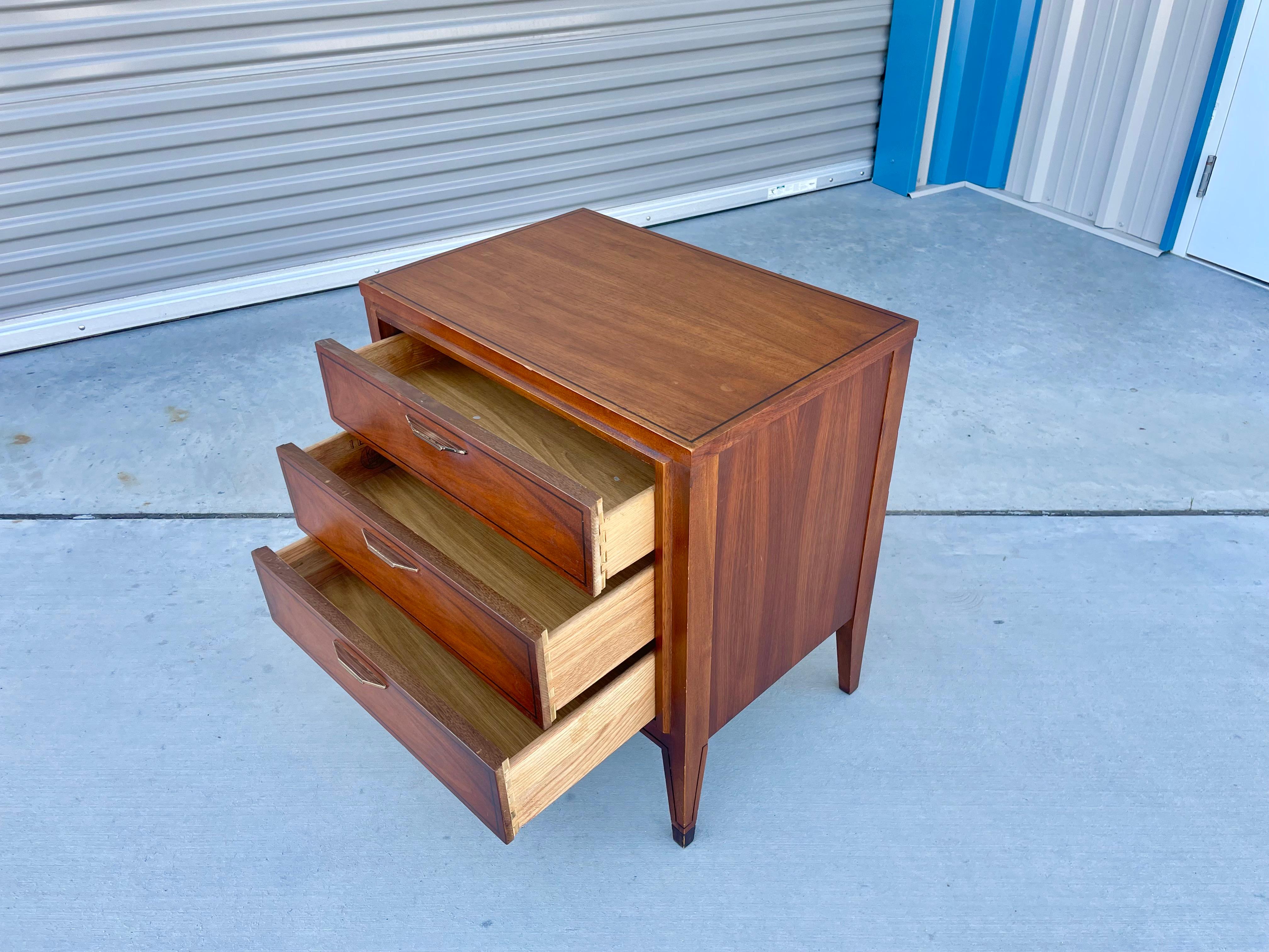 1960s Mid Century Walnut Nightstand by Kent Coffey For Sale 6