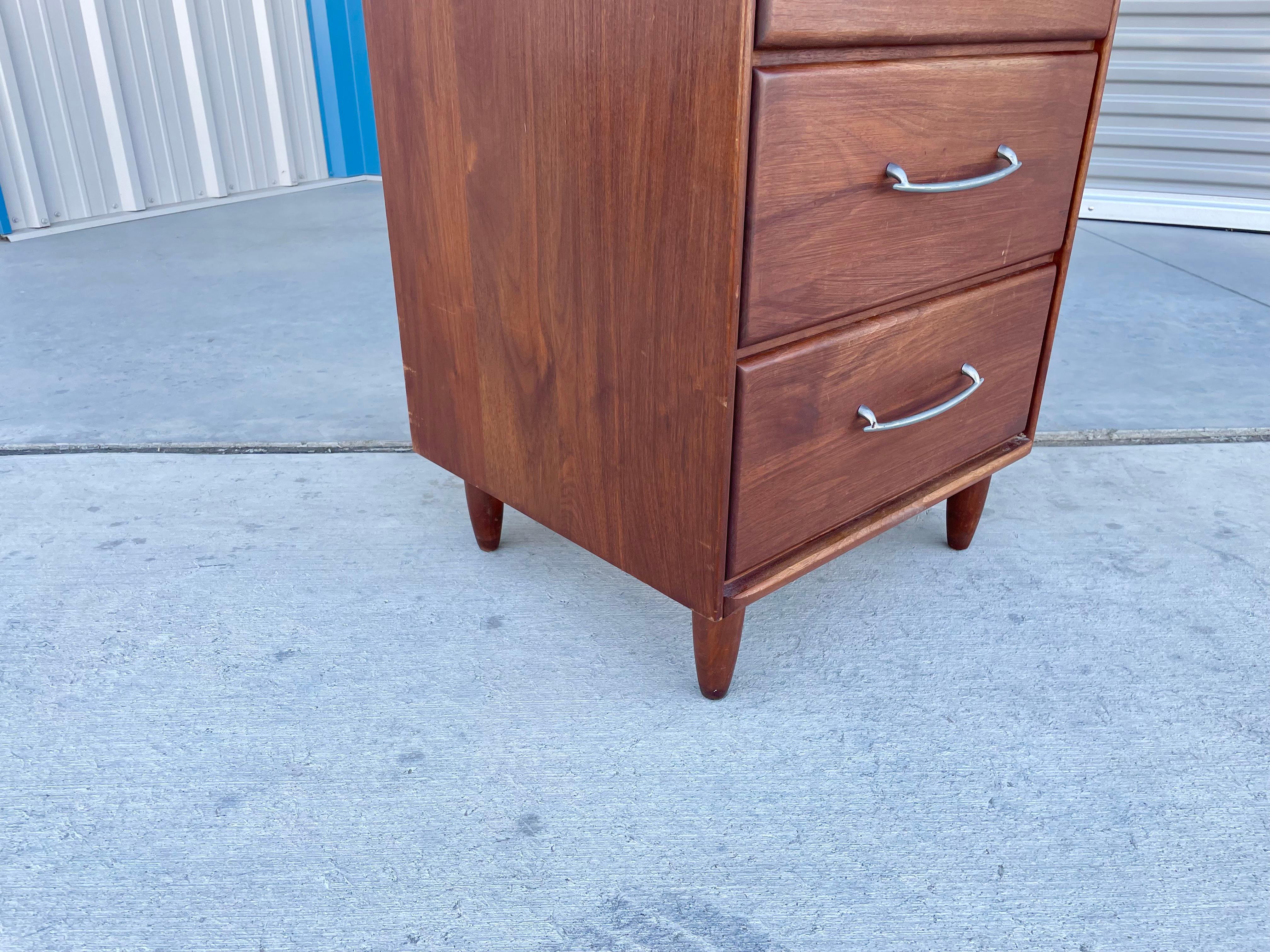 1960s Mid Century Walnut Nightstands by Ace- Hi - a Pair For Sale 8