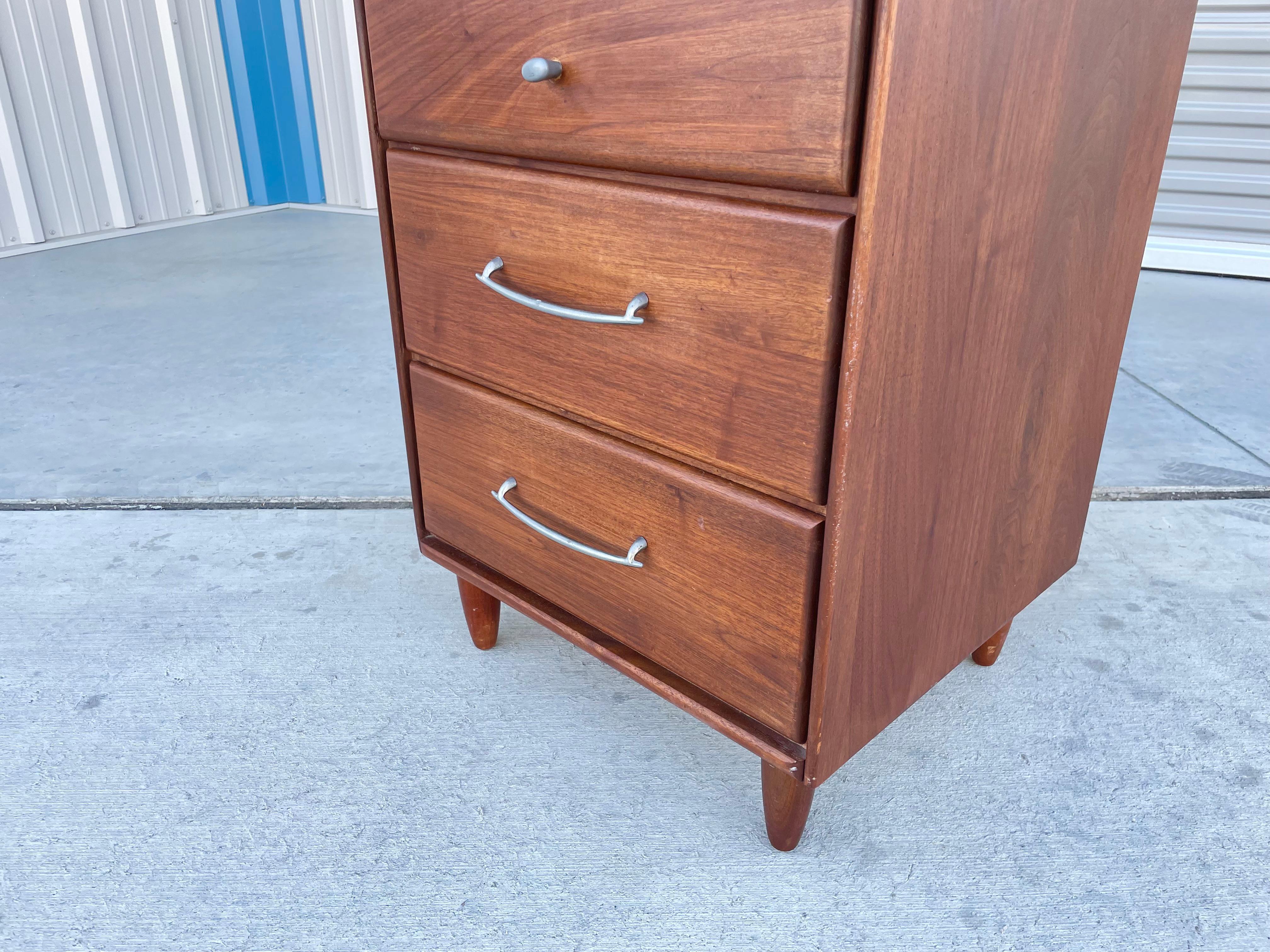 1960s Mid Century Walnut Nightstands by Ace- Hi - a Pair For Sale 1