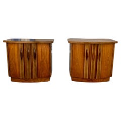 Used 1960s Mid Century Walnut Nightstands by Thomasville - a Pair