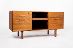 1960s Mid Century Wood File Cabinet Credenza by Jens Risom