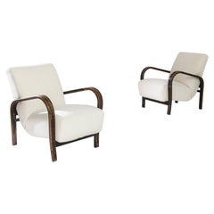 1960s Midcentury Armchairs by K. Kozelka & A. Kropáček, a Pair