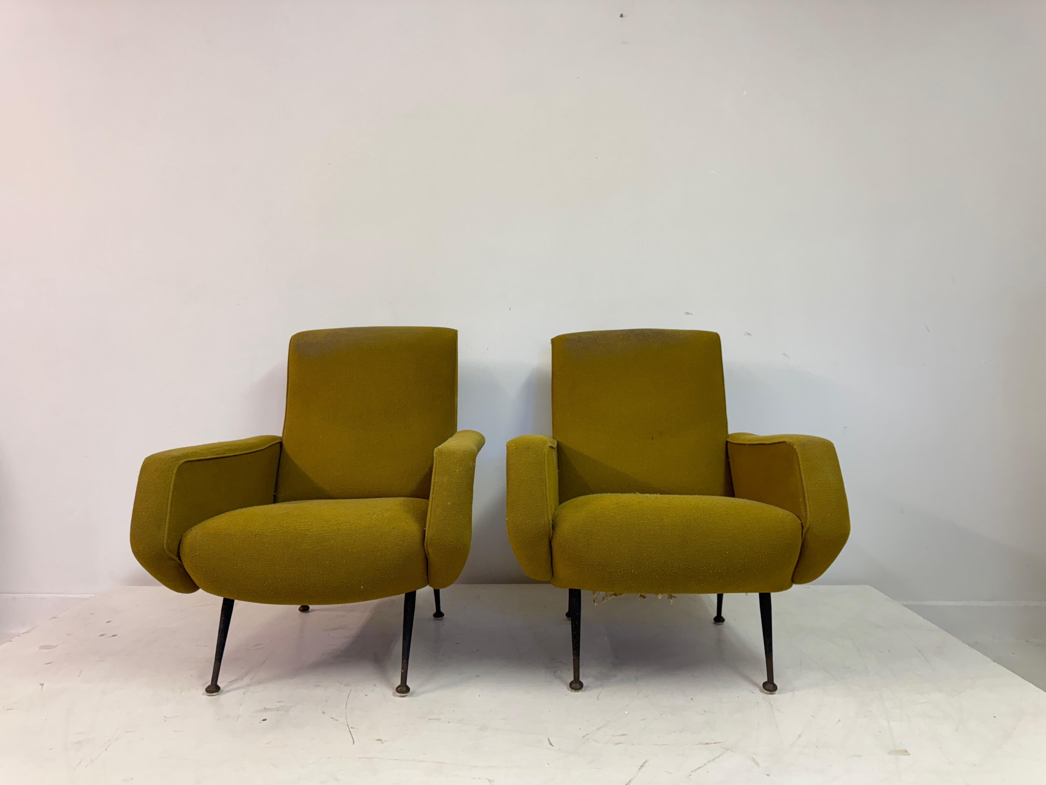 Mid-Century Modern 1960s Midcentury Armchairs