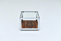 1960s Midcentury Chrome & Rosewood Merrow Associates Side Table