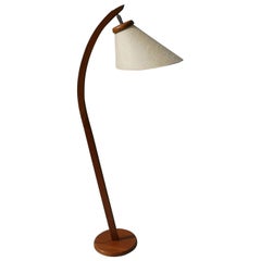 1960s Midcentury Danish Modern Teak Floor Lamp