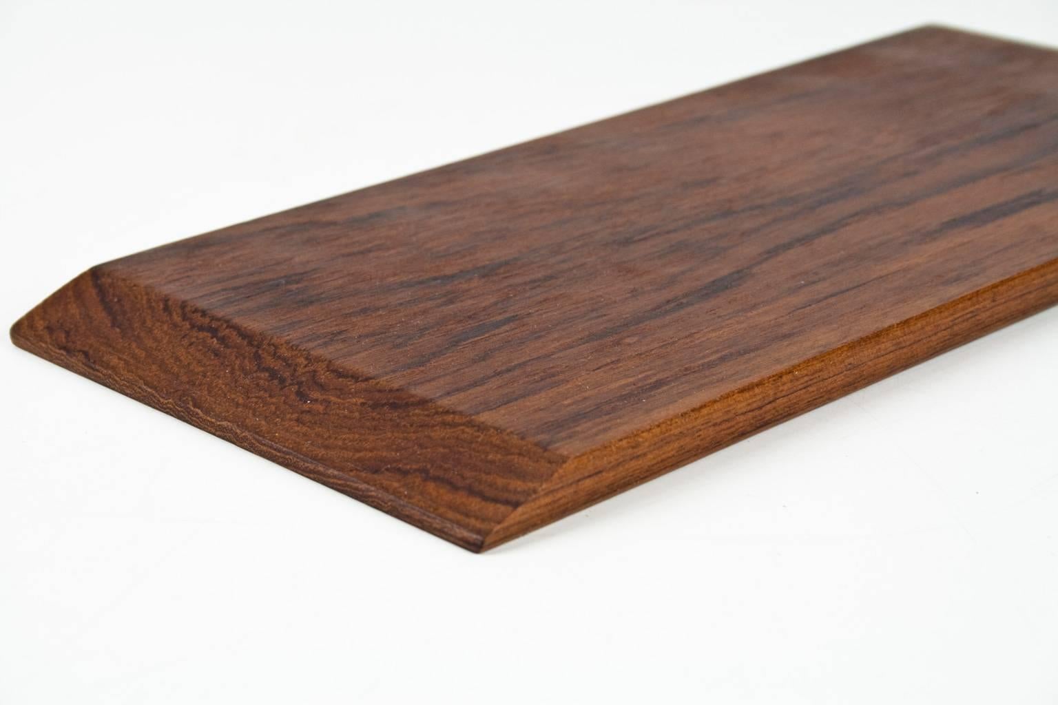 Mid-Century Modern 1960s Midcentury Danish Solid Wooden Teak Desk Accessory or Table Tray For Sale