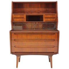 1960s Midcentury Danish Teak Secretaire