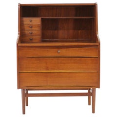 1960s Midcentury Danish Teak Secretaire