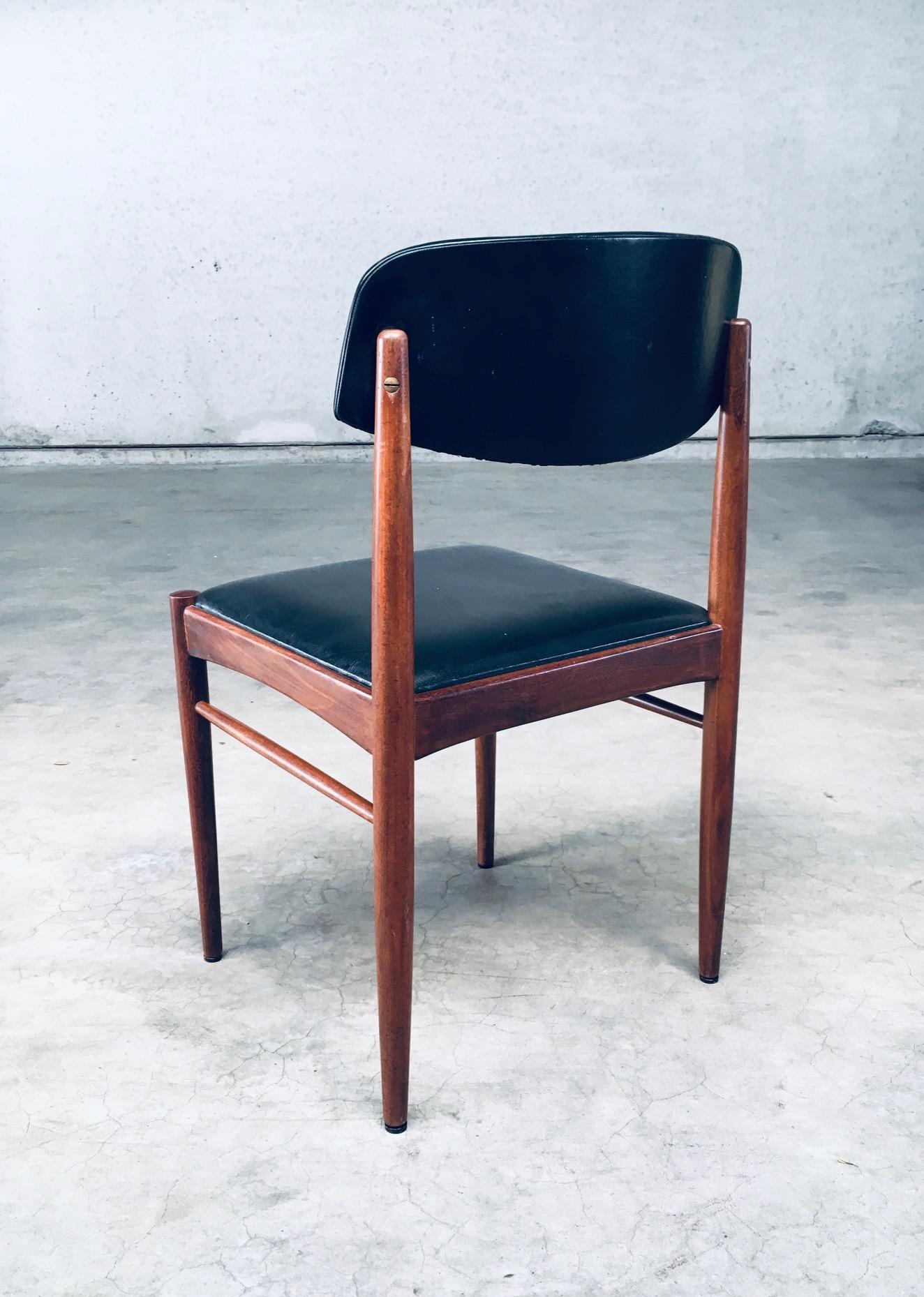 1960's Midcentury Dutch Design Esszimmerstühle im Angebot 4
