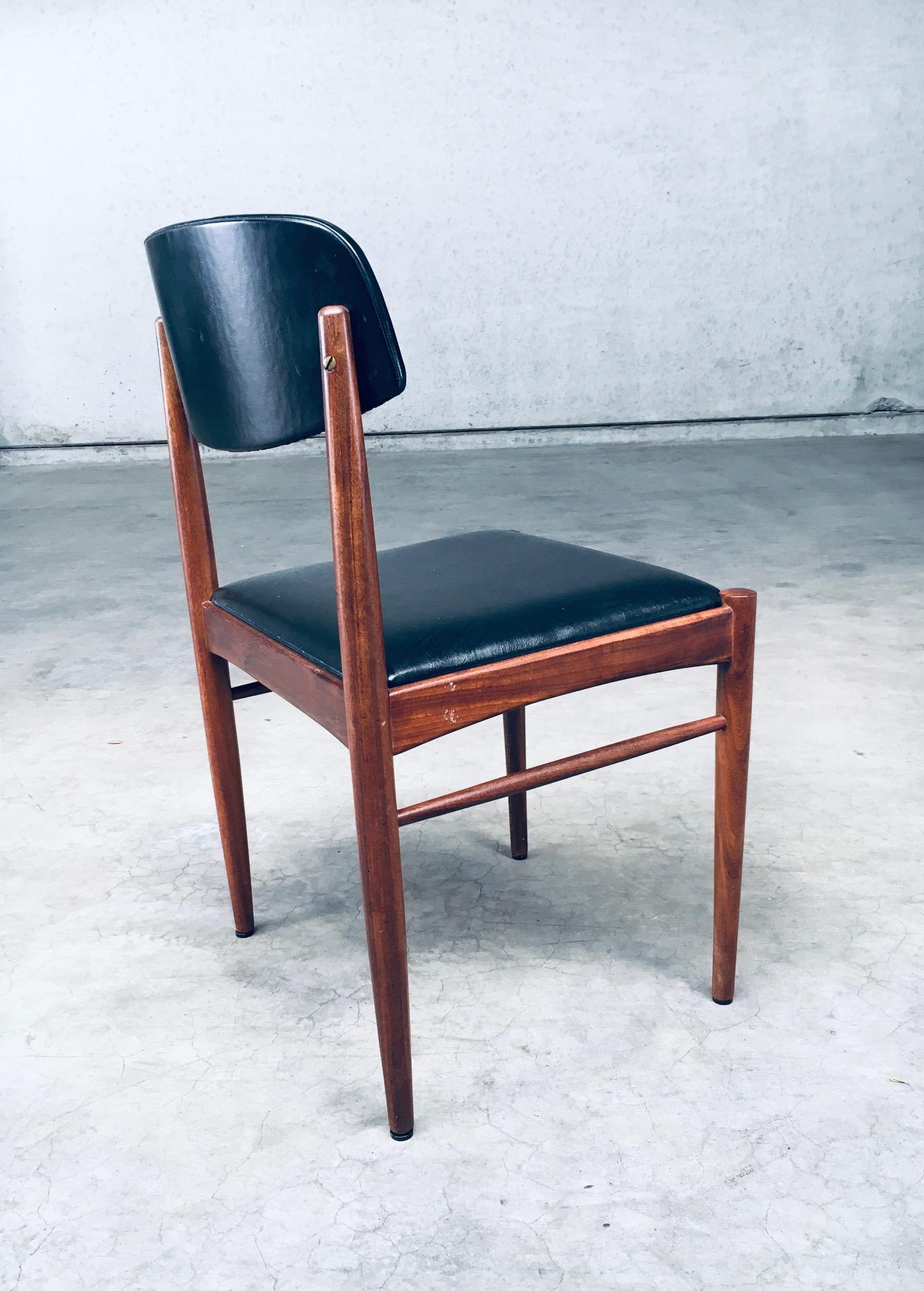 1960's Midcentury Dutch Design Dining Chairs For Sale 6