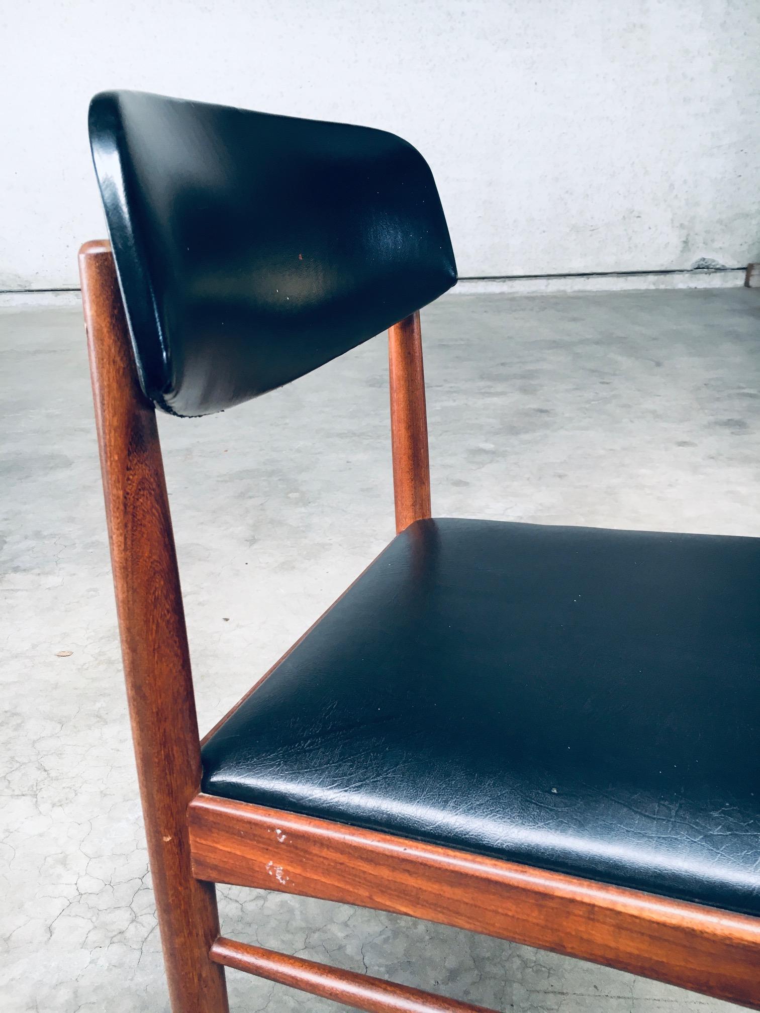 1960's Midcentury Dutch Design Dining Chairs For Sale 9