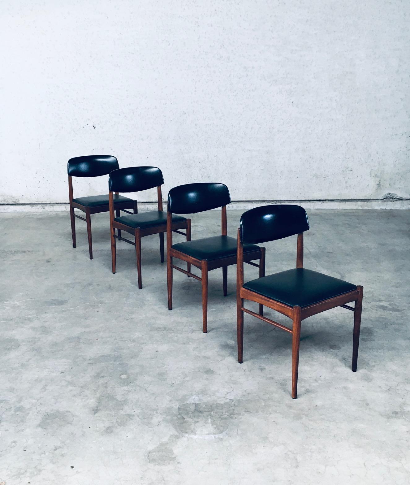 Mid-Century Modern 1960's Midcentury Dutch Design Dining Chairs For Sale