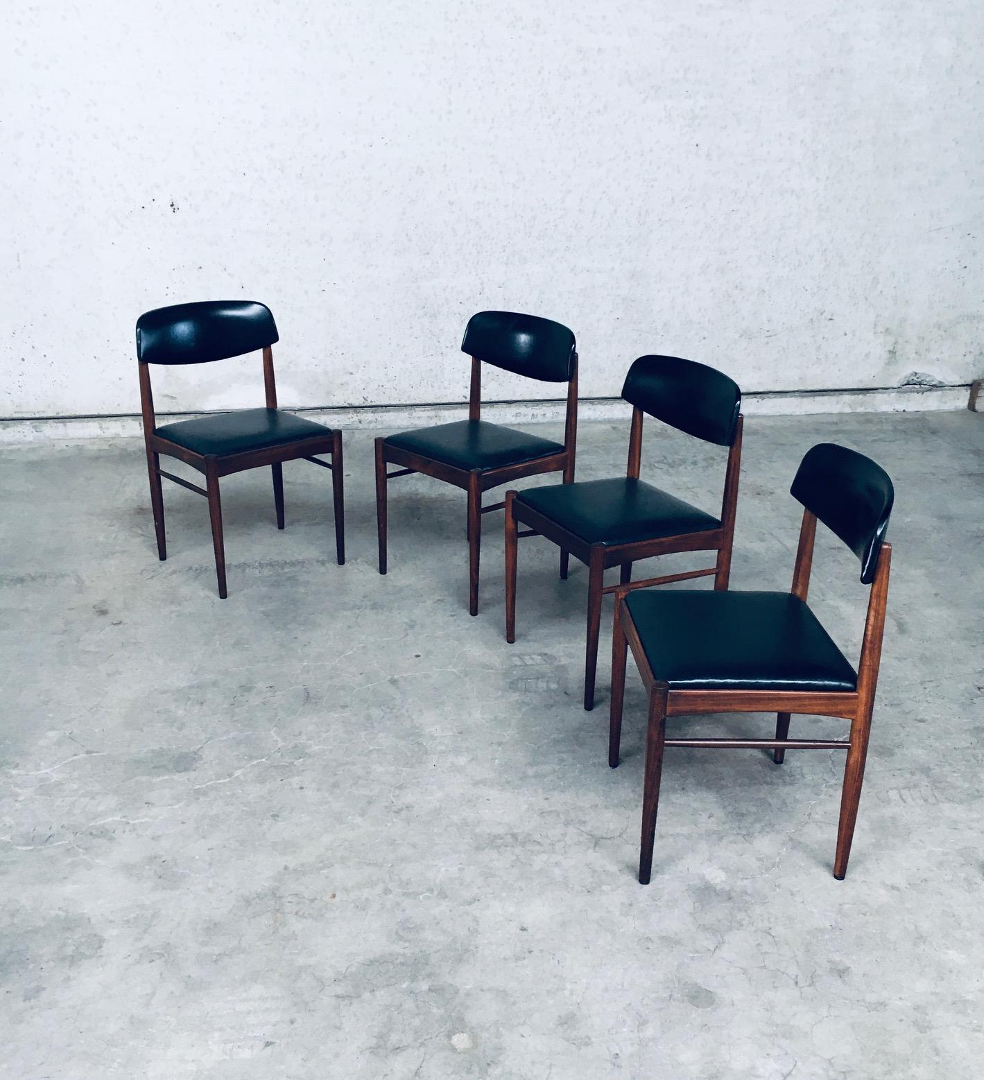 1960's Midcentury Dutch Design Dining Chairs In Good Condition For Sale In Oud-Turnhout, VAN