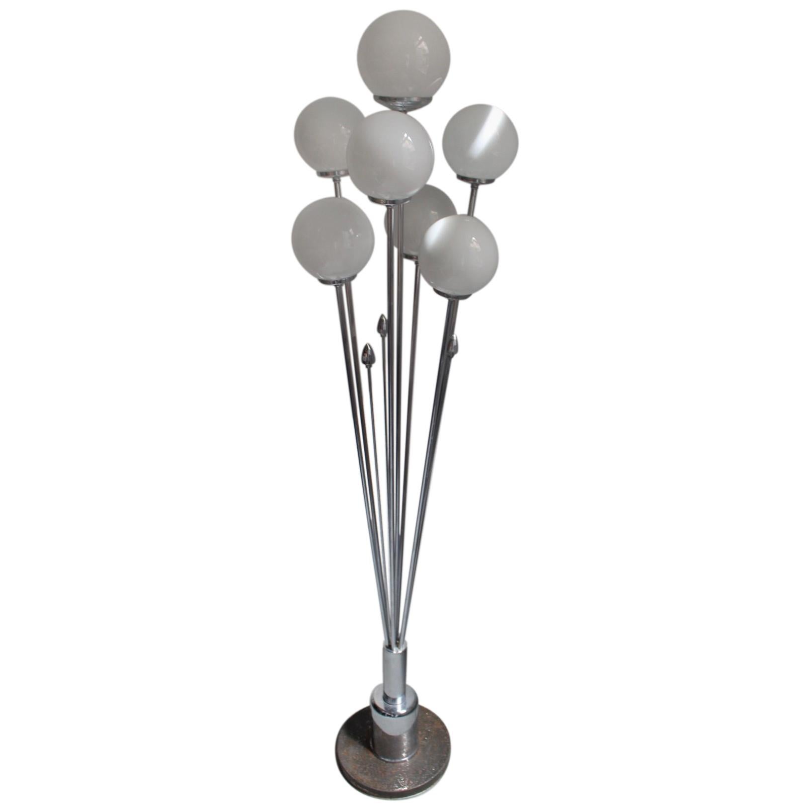 1960s Midcentury Floor Lamp in the Manner of Alberello Lamp