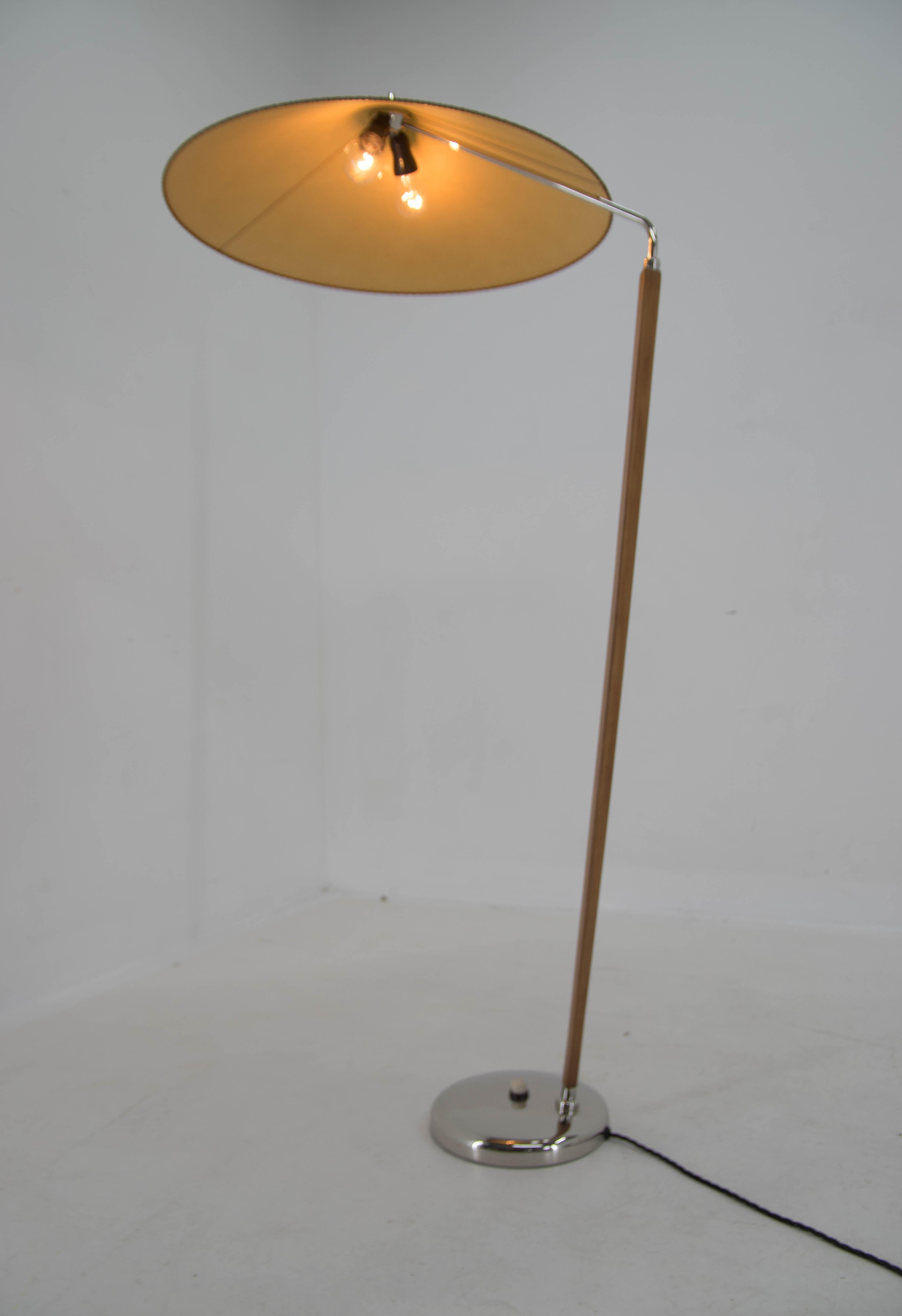 Wood 1960s Midcentury Floor Lamp 