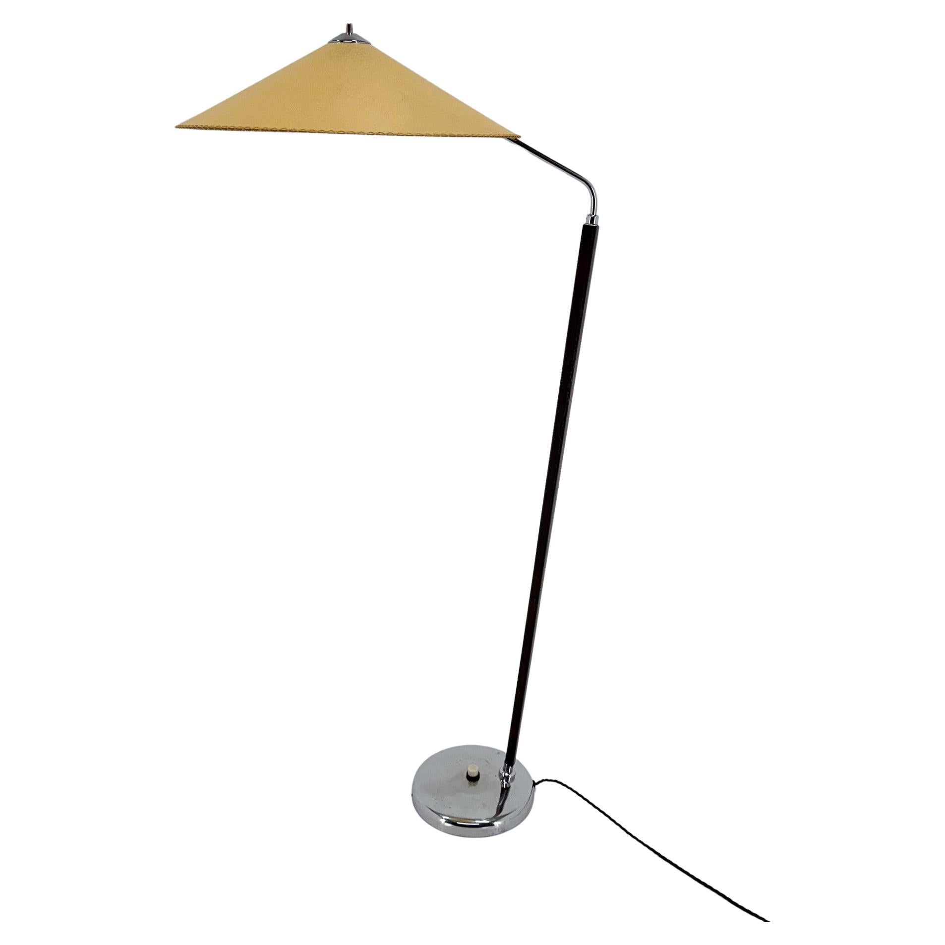 1960s Midcentury Floor Lamp "Japanese style" by Zukov, Czechoslovakia For Sale