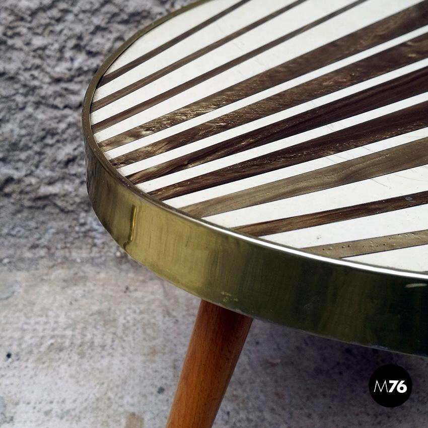 1960s Midcentury German Wood and Beech Coffee Table In Good Condition In MIlano, IT