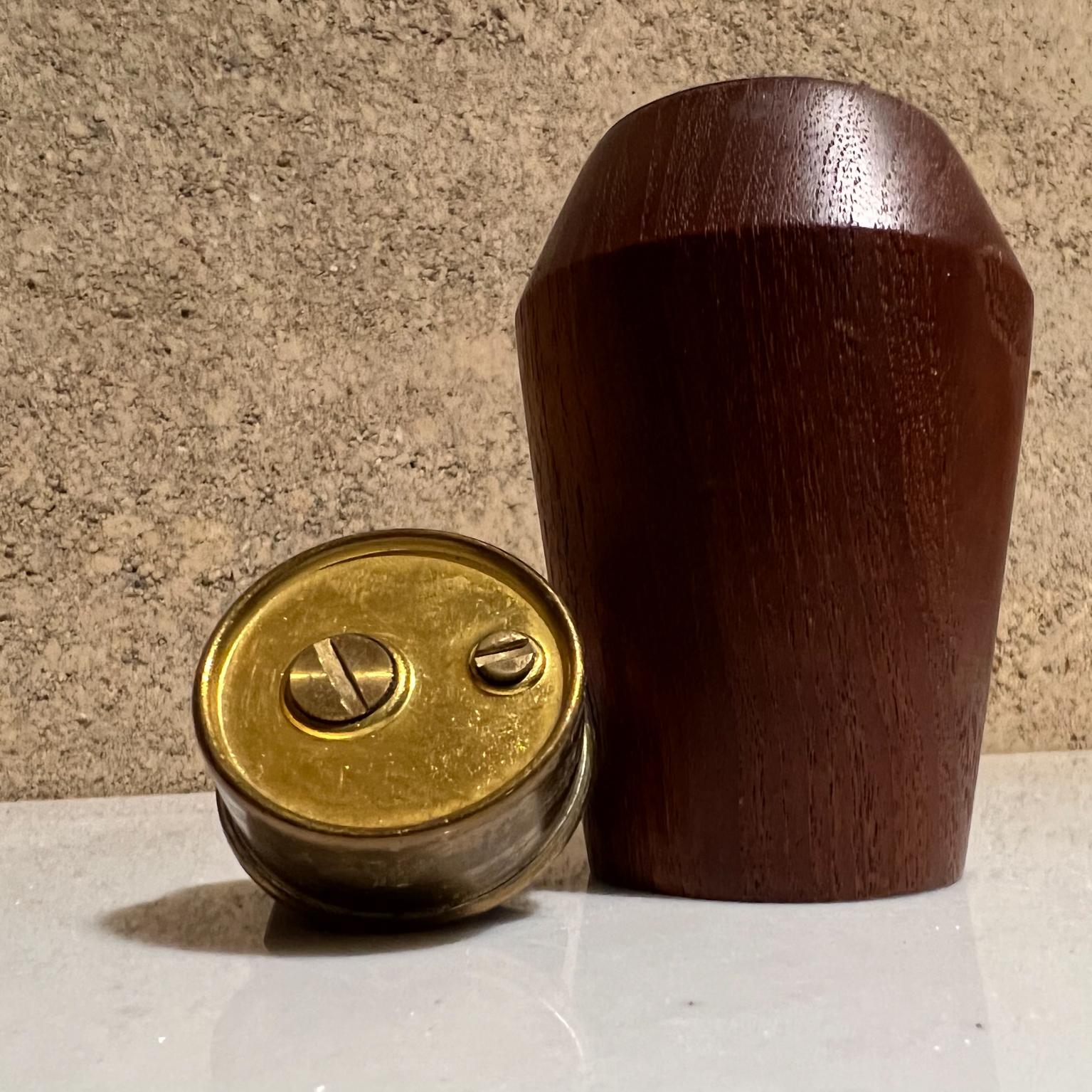 1960s Mid-Century Modern Table Cigarette Lighter in Teakwood Bv Norway 5