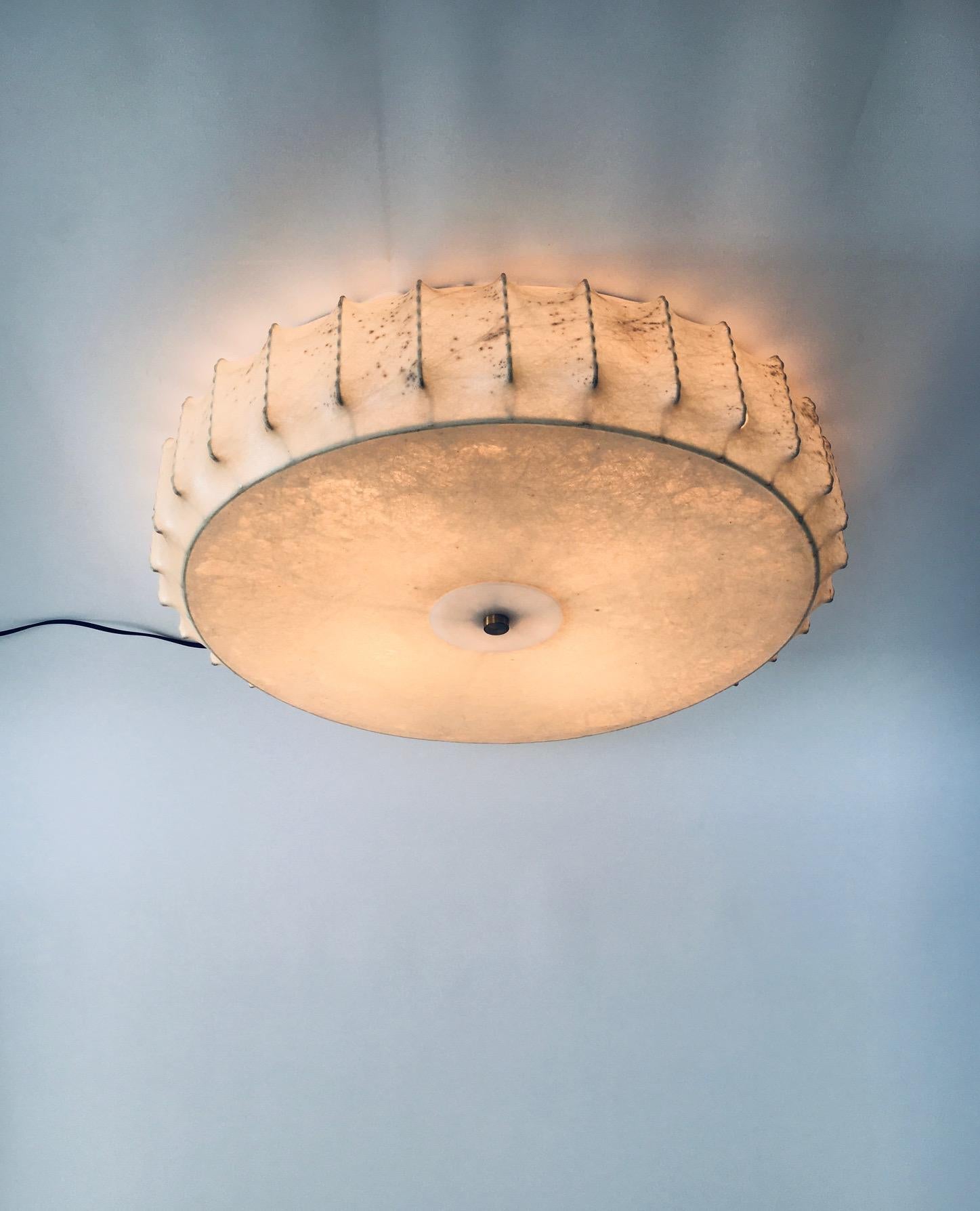 1960's Midcentury Modern Design COCOON Ceiling Lamp by Goldkant Leuchten In Good Condition For Sale In Oud-Turnhout, VAN