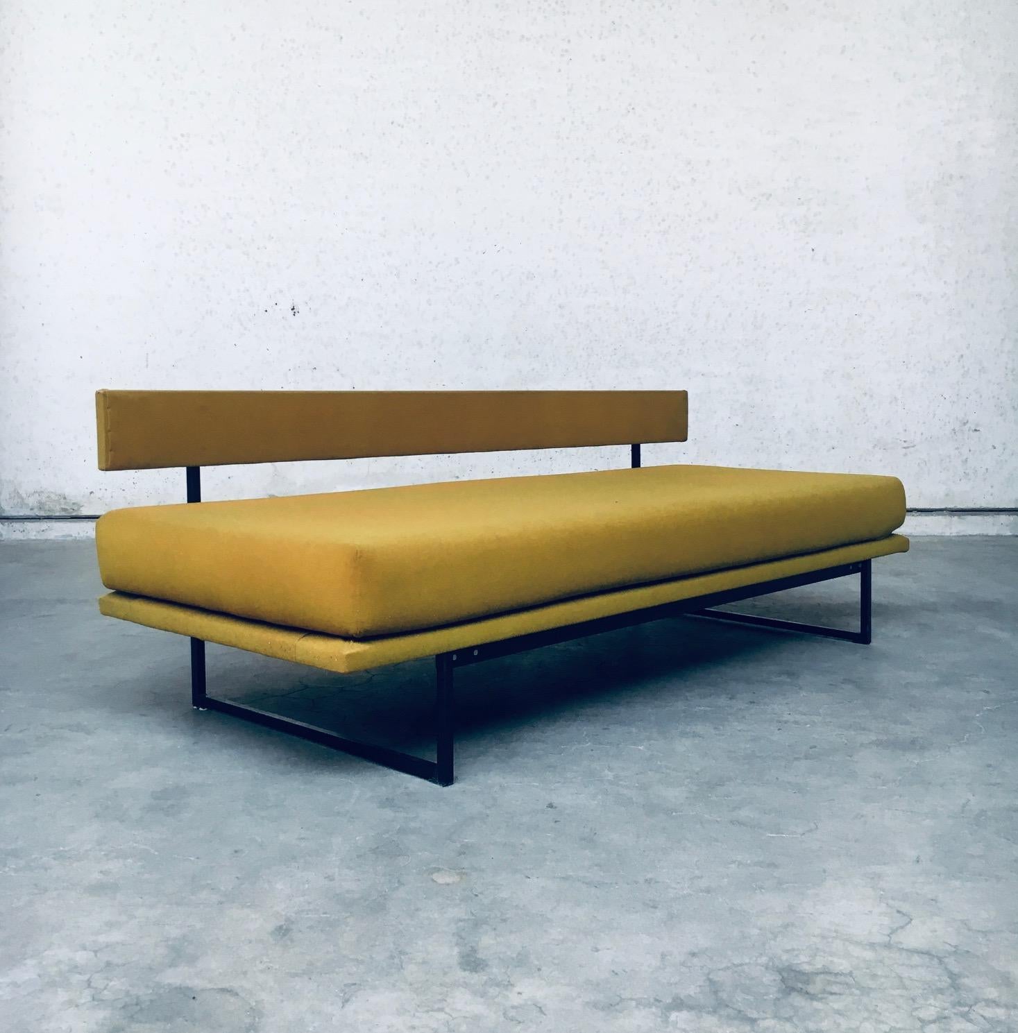 1960's Midcentury Modern Dutch Design 3 Seat Sofa Bench For Sale 4