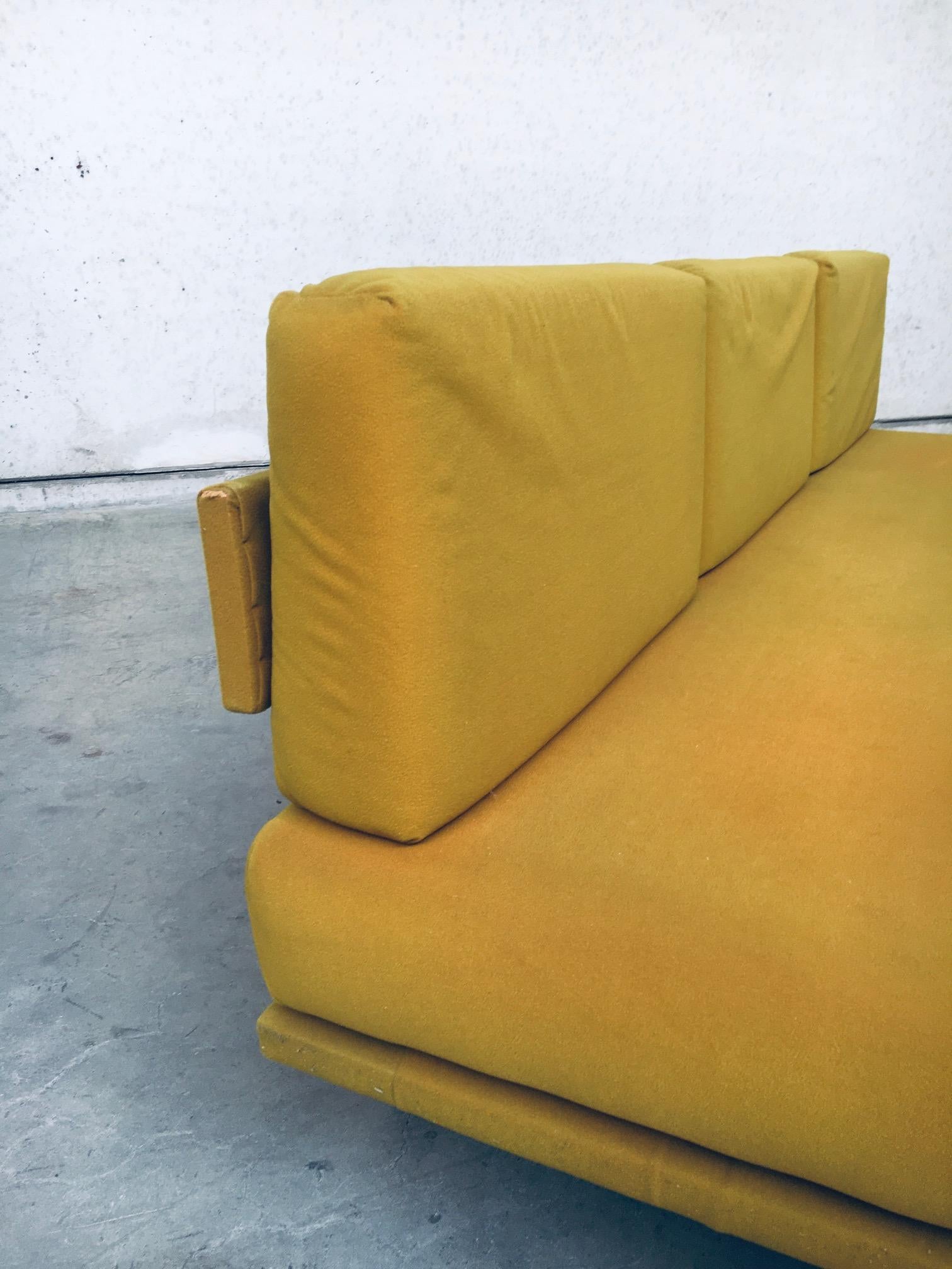 1960's Midcentury Modern Dutch Design 3 Seat Sofa Bench For Sale 6