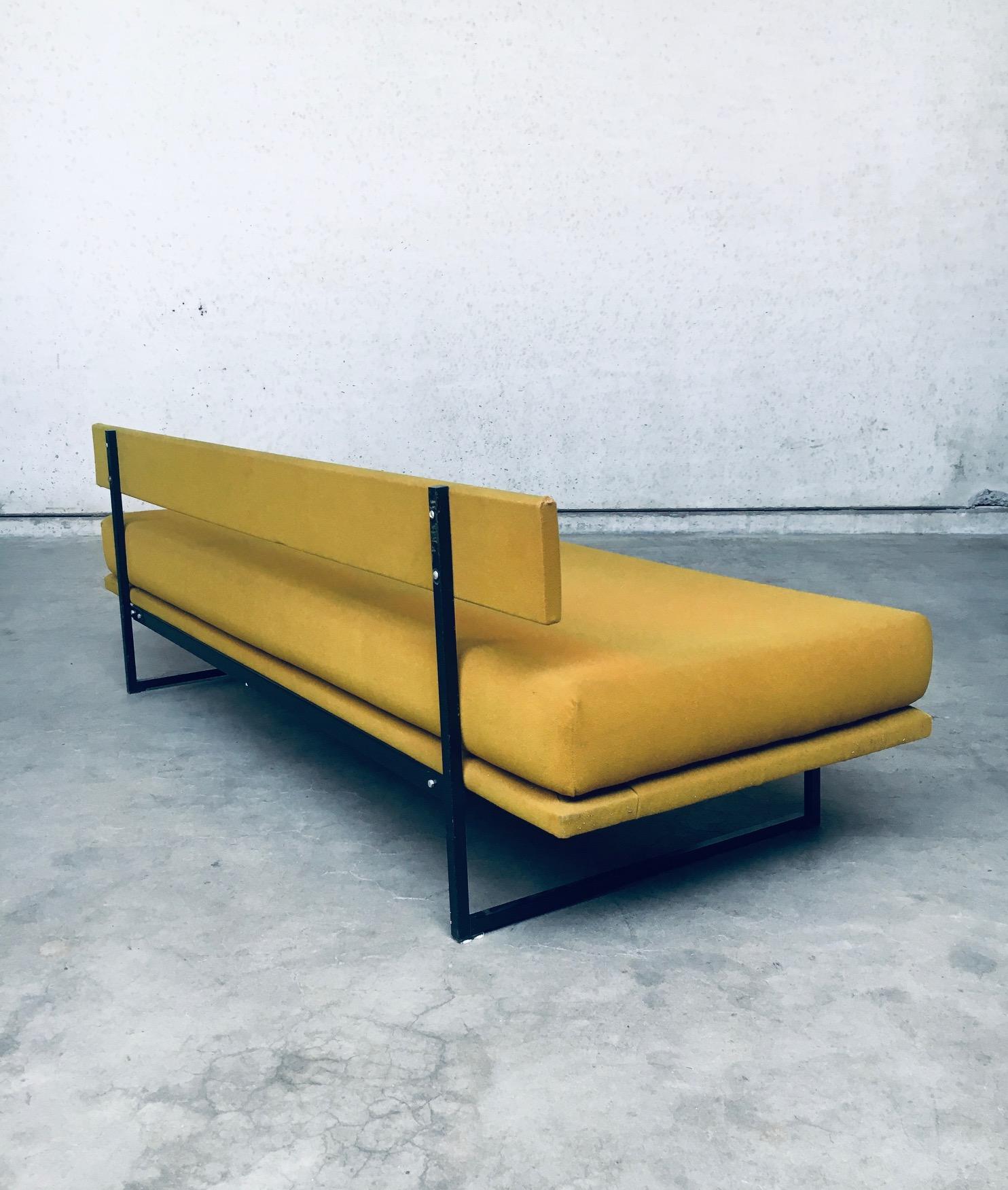 1960's Midcentury Modern Dutch Design 3 Seat Sofa Bench For Sale 2