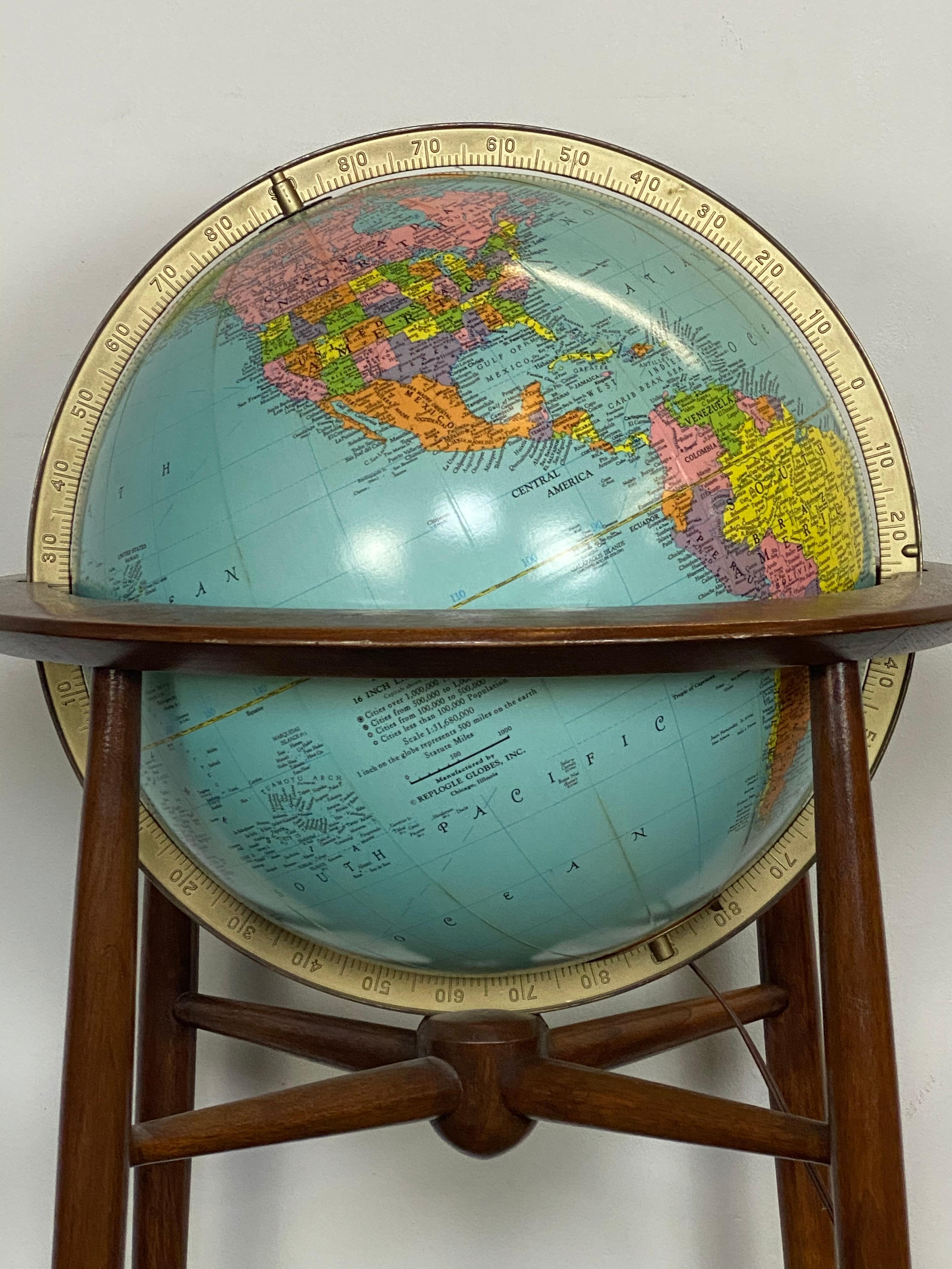 mid century globe