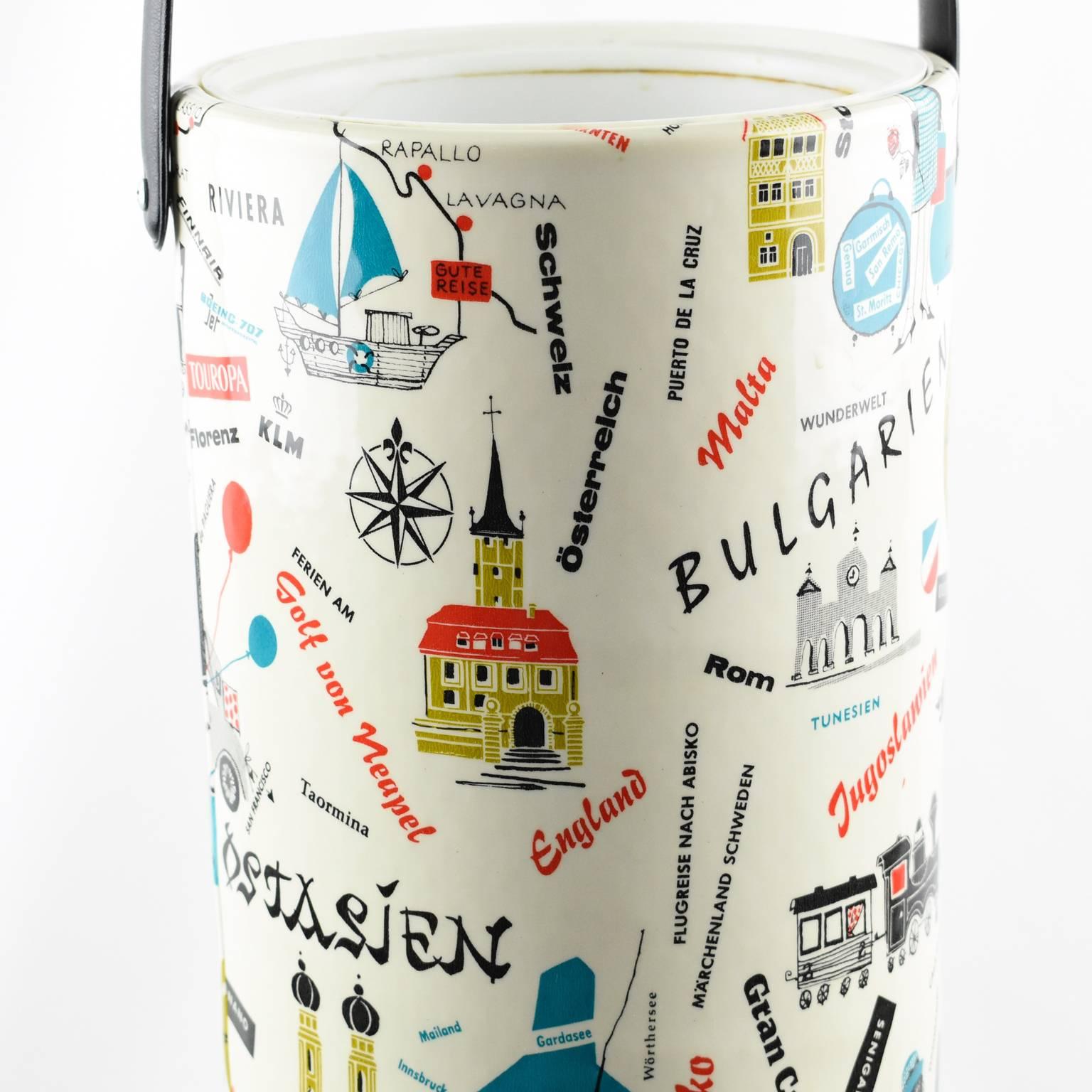 Mid-Century Modern 1960s Midcentury Morgan and Company Extra Tall Barware Ice Bucket