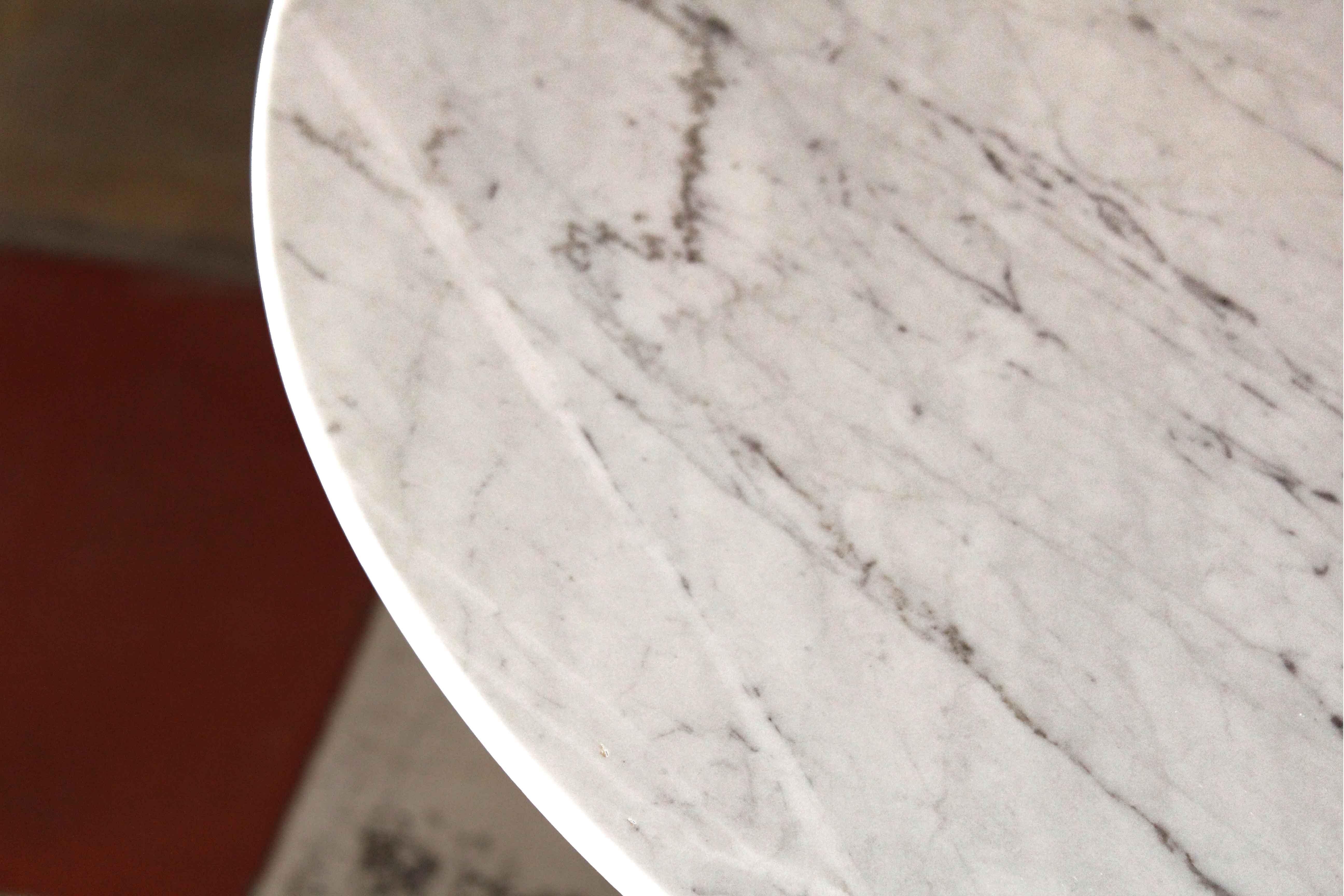 Vintage Carrara marble Dining Table, Italy 1960s 1